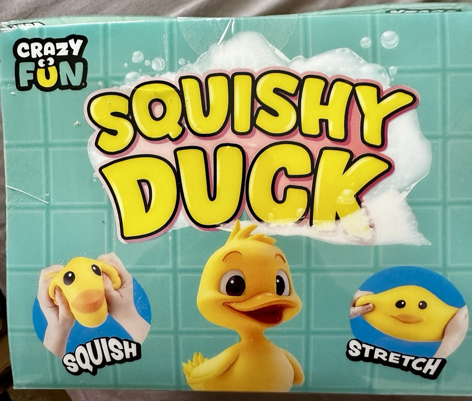 RMS Crazy Fun Squishy Duck Yellow Stretchy Squishy Toy 🔥Like Needoh