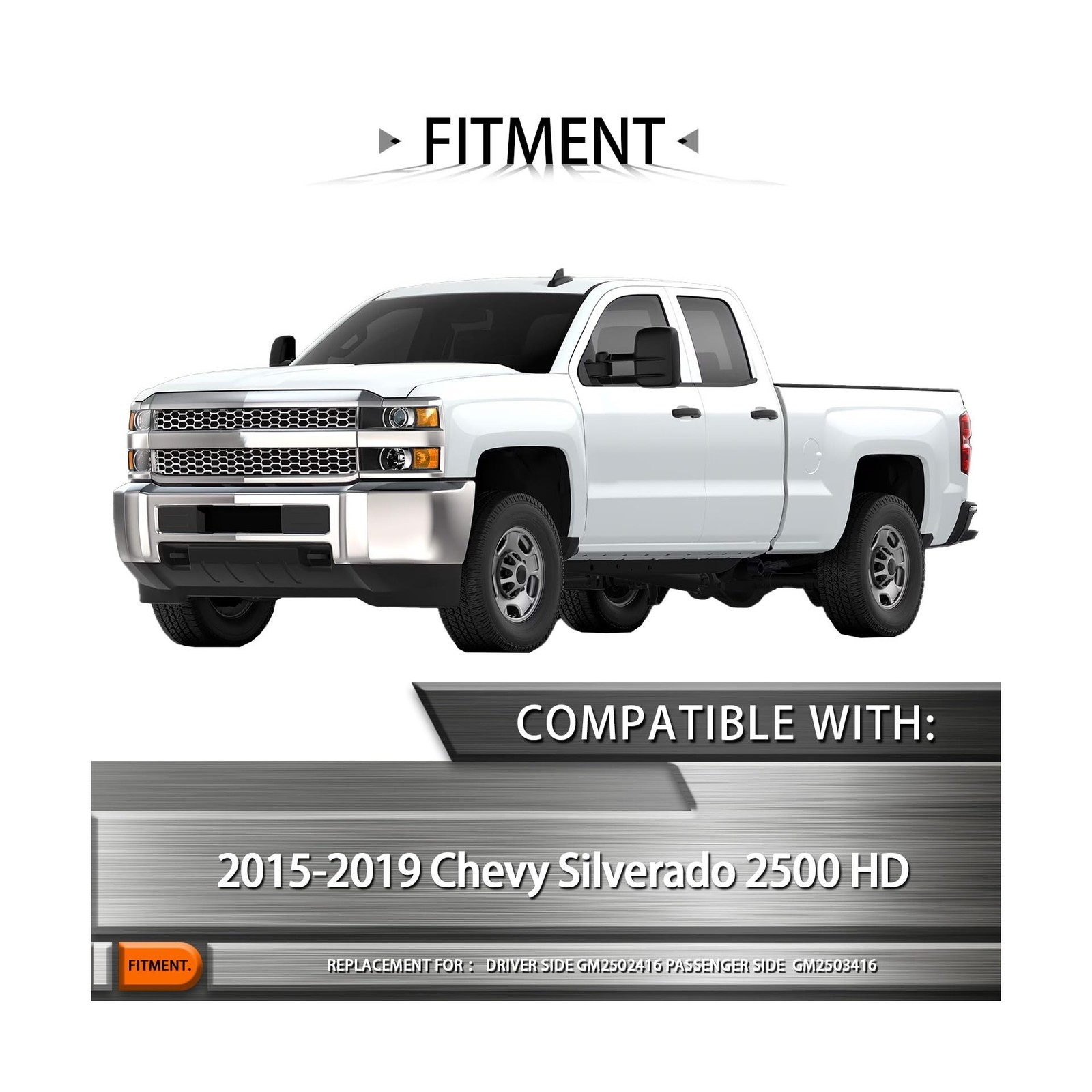 Headlights Assembly Compatible with Chevy Silverado 2500HD 3500HD 2015-2019,H…