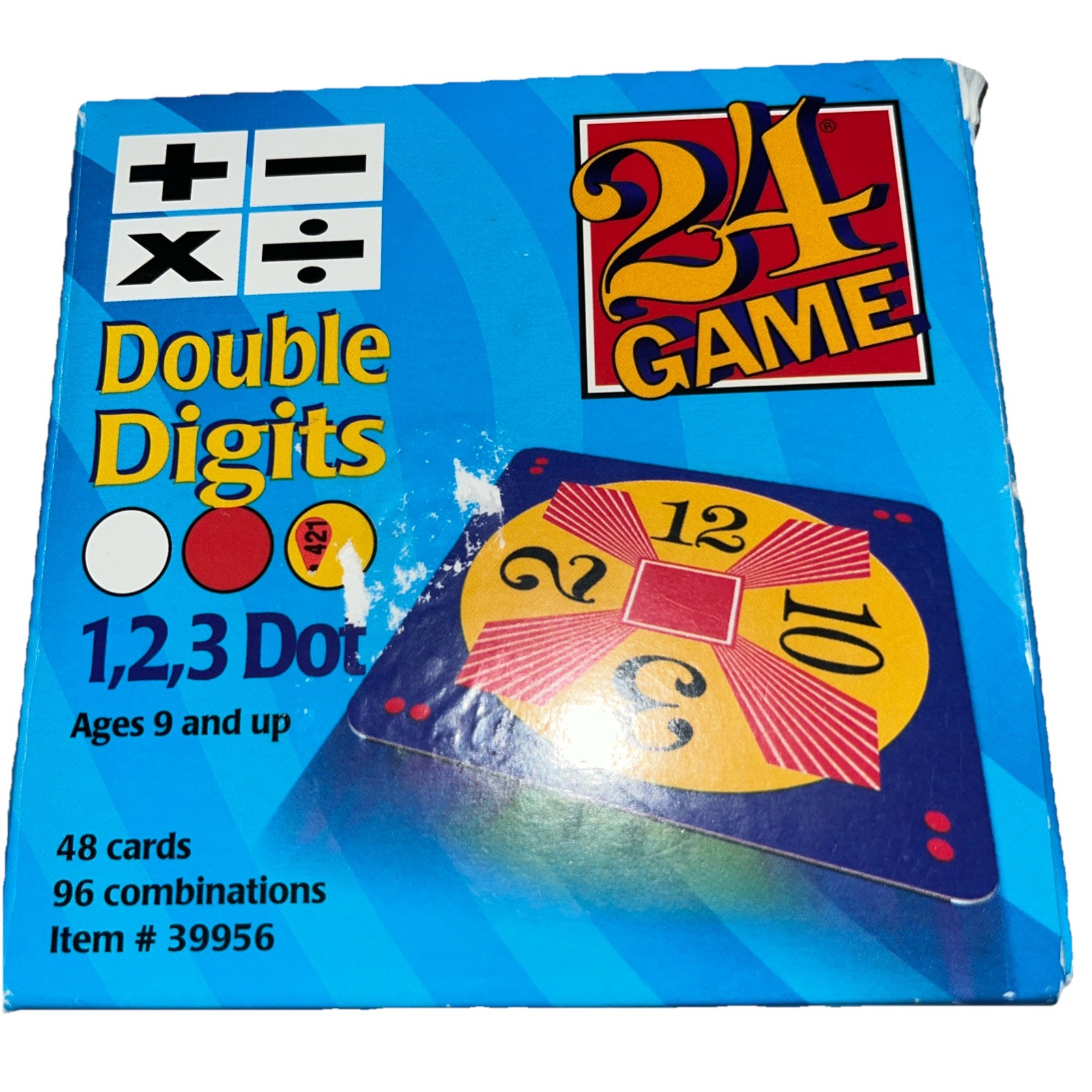 24 Game – 1,2,3 Dot / 48 Cards / 96 Combinations Math Game for Ages 9 and Up B3