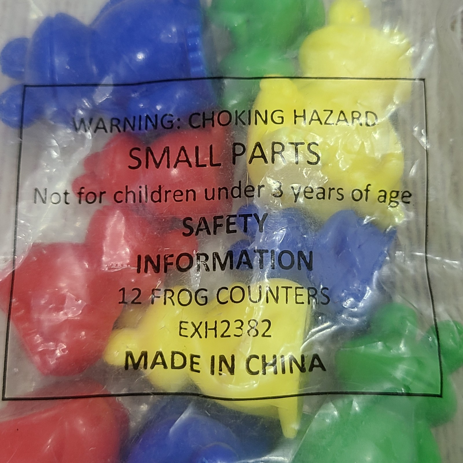 Frog Street Press Set of 12 Frog Counters Red Green Yellow Blue Educational