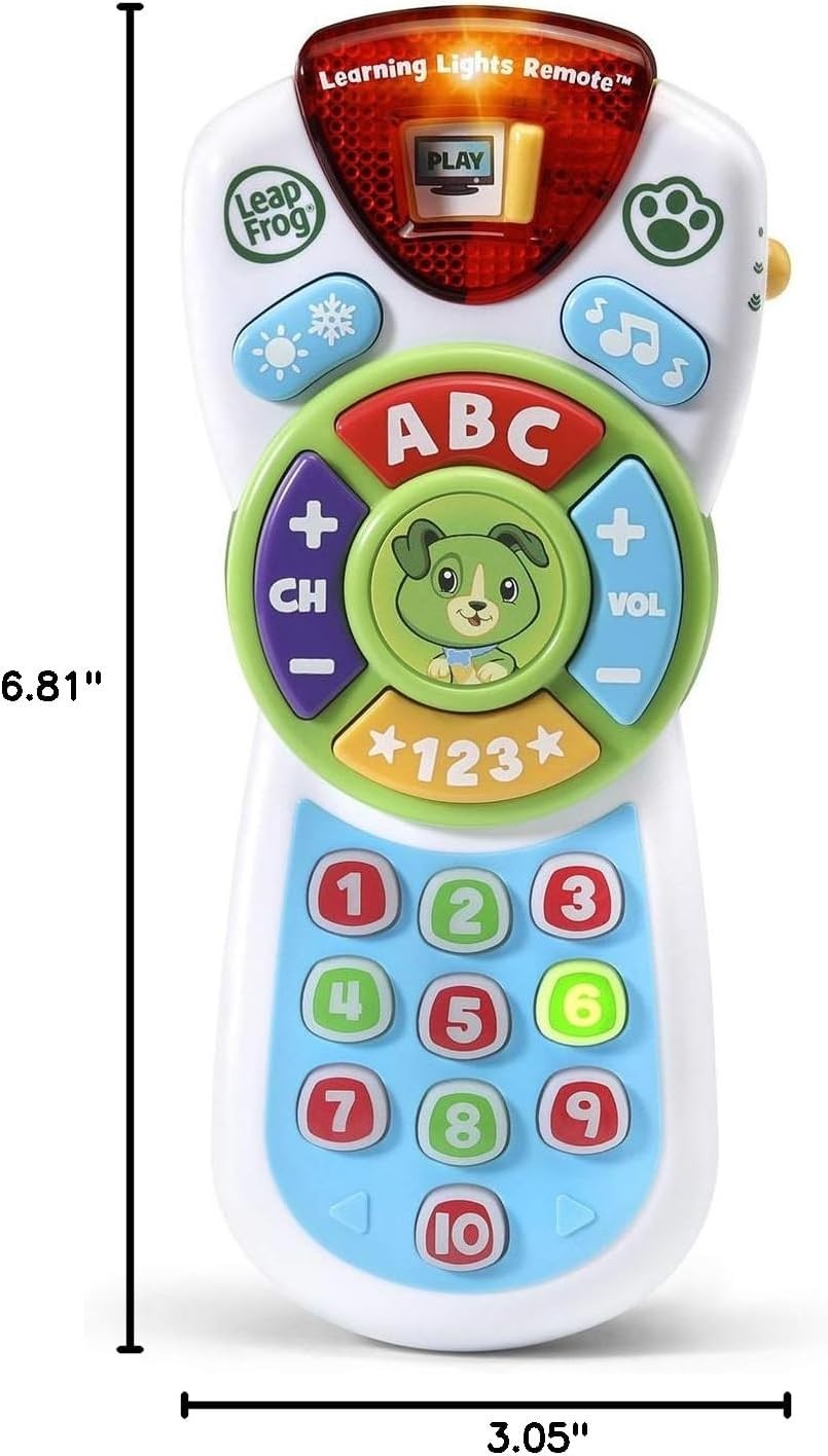 Scout’s Learning Lights Remote Deluxe – 17 Interactive Buttons for Toddlers