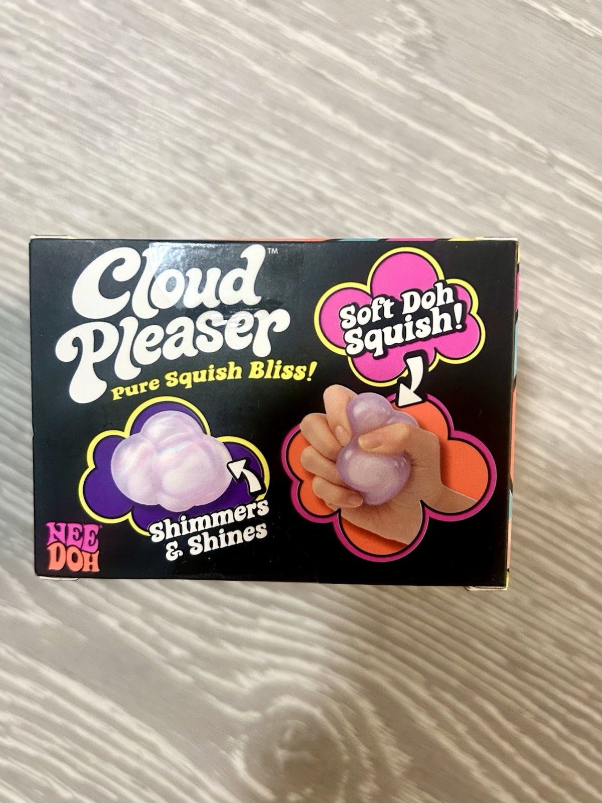 Schylling Nee Doh Cloud Pleaser Soft Doh Squish Squeeze Toy Purple| Brand New