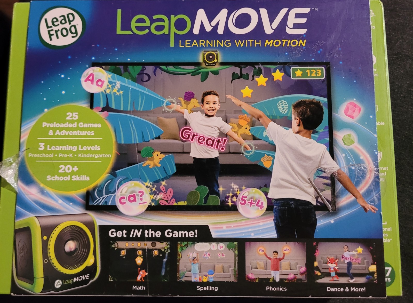 LeapMove Active Learning Video Game System By Leap Frog 4-7 Years