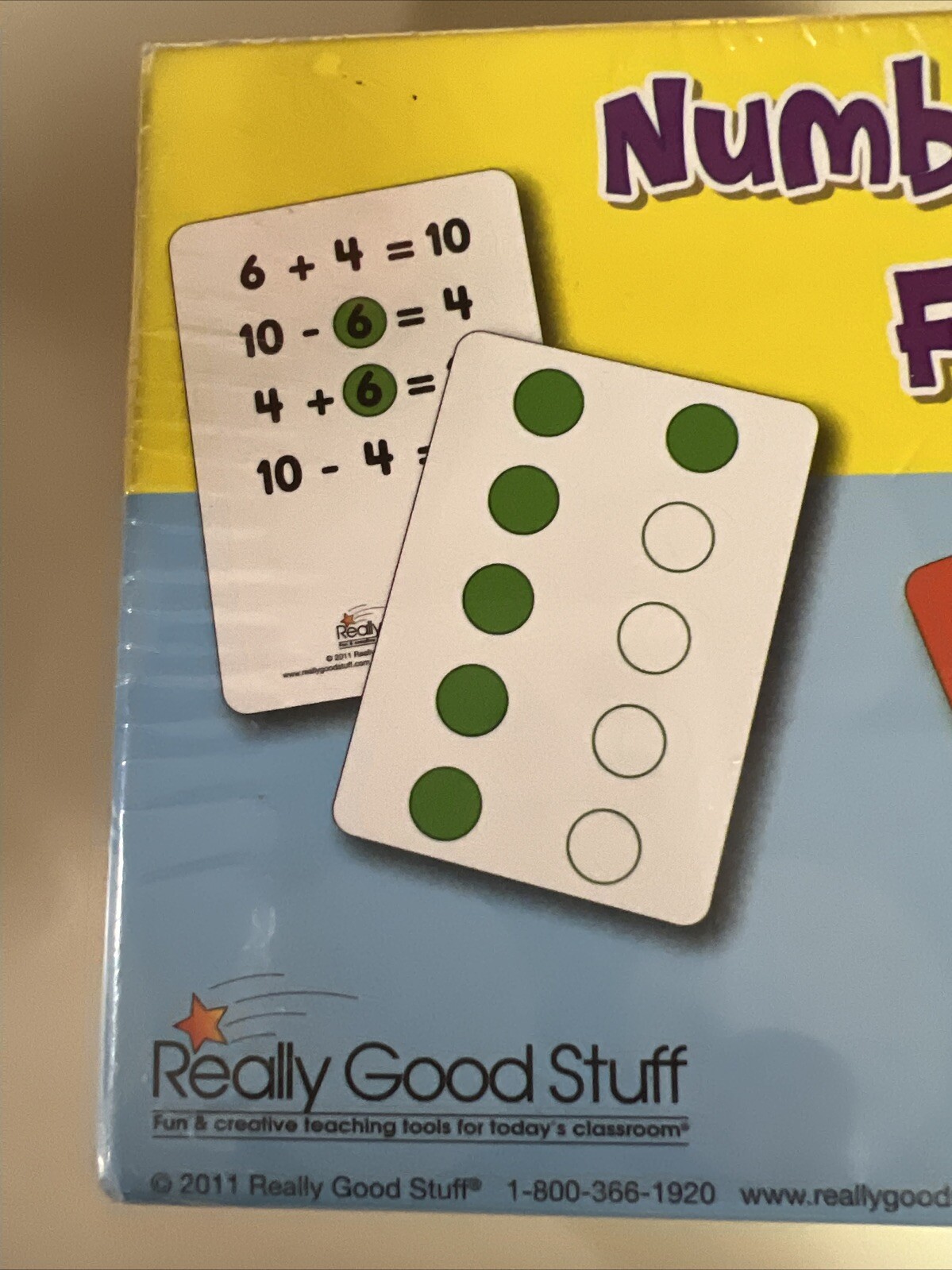 Really Good Stuff Number Sense Flash Cards Sealed Unopened Box
