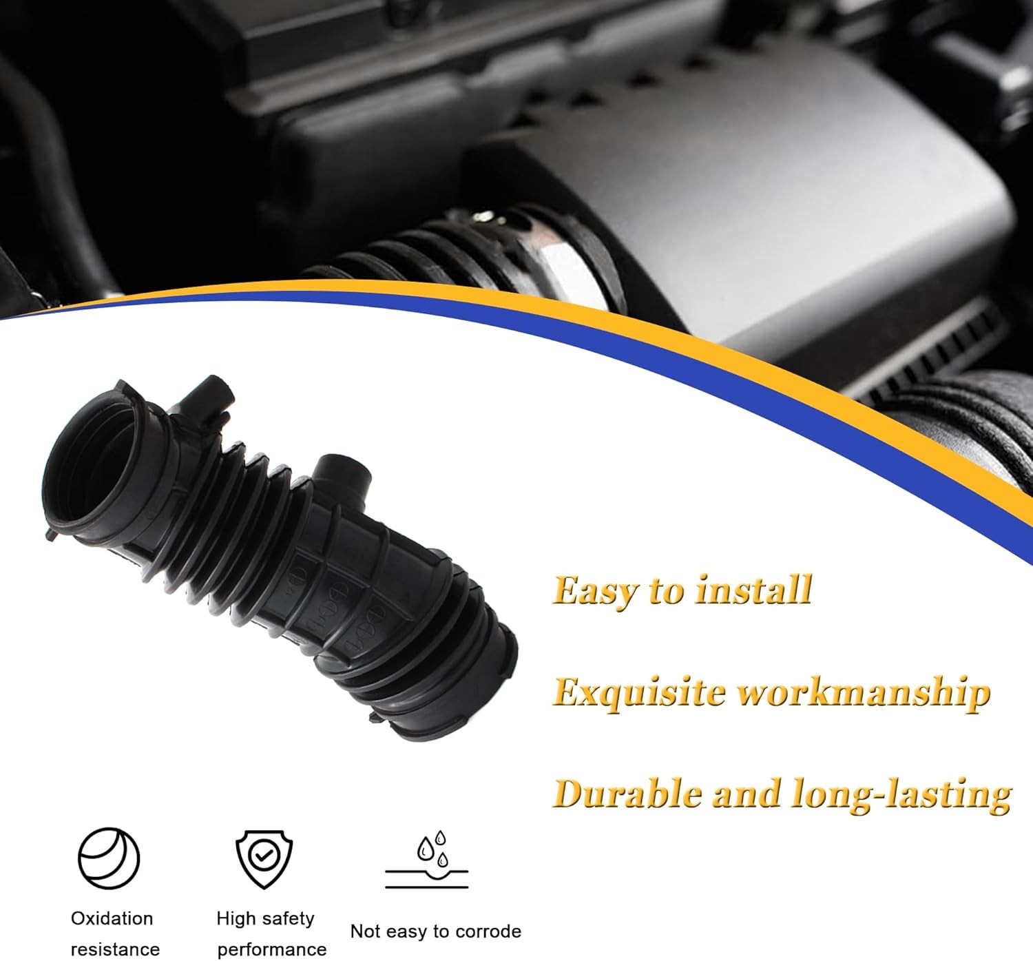 Air Intake Hose Tube for 2013-2017 Honda Accord 2.4L Replacement Part