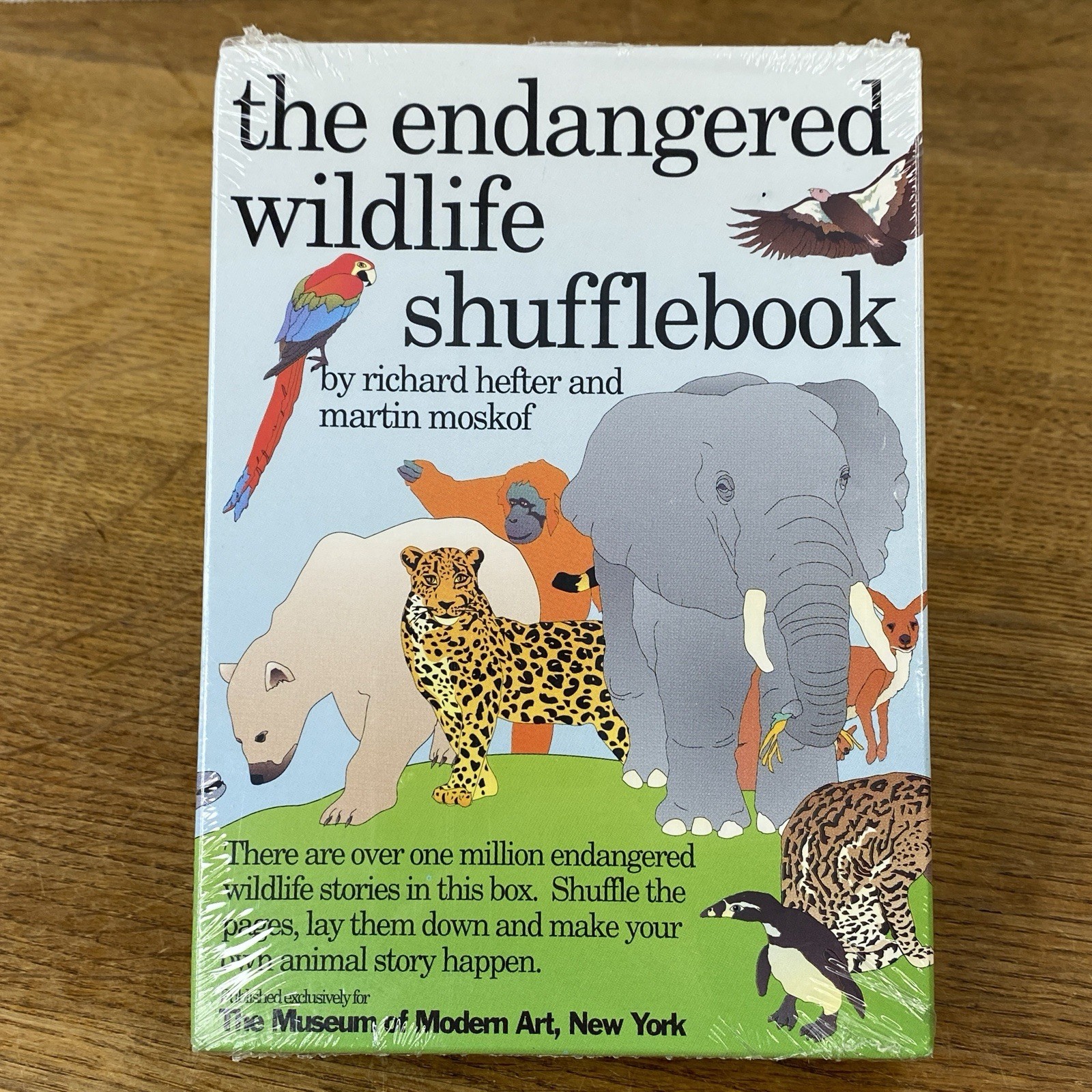 The Endangered Wildlife Shufflebook 1991 MOMA Museum of Modern Art Sealed