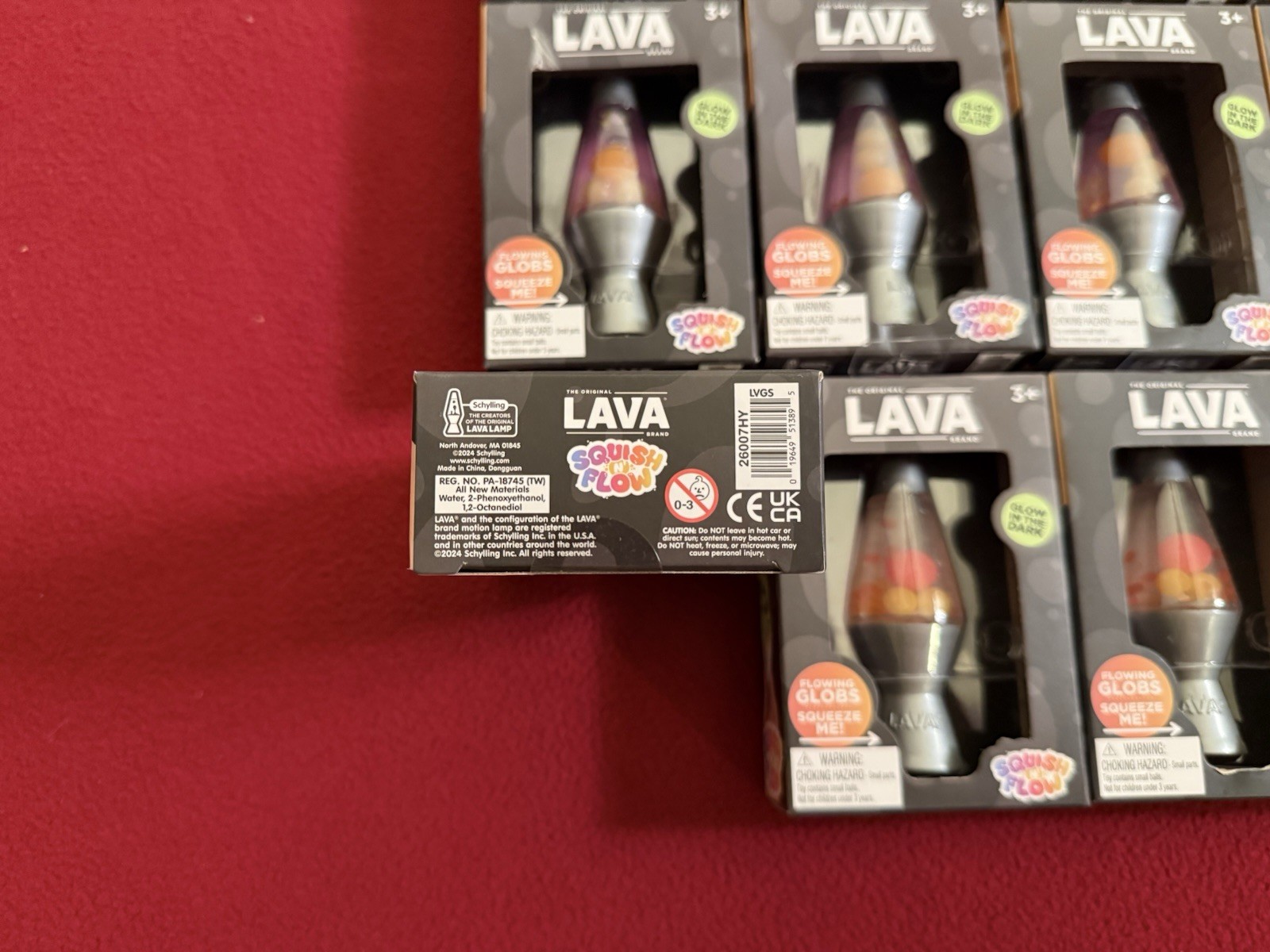 NeeDoh Schylling Lava Lamp Glow In The Dark Squishy LOT OF 20 NEW