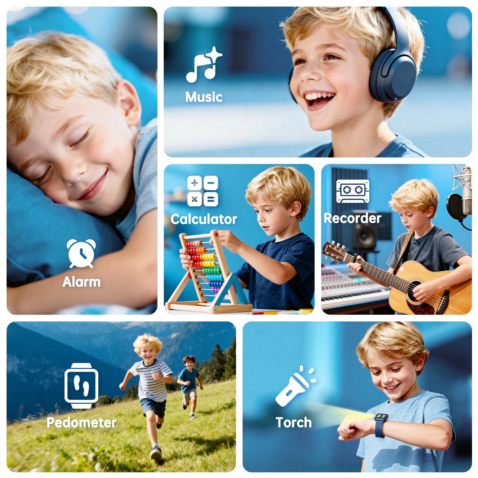 Smart Watch for Kids with 26 Puzzle Games, HD Touch Screen Kids Watch, Camera…