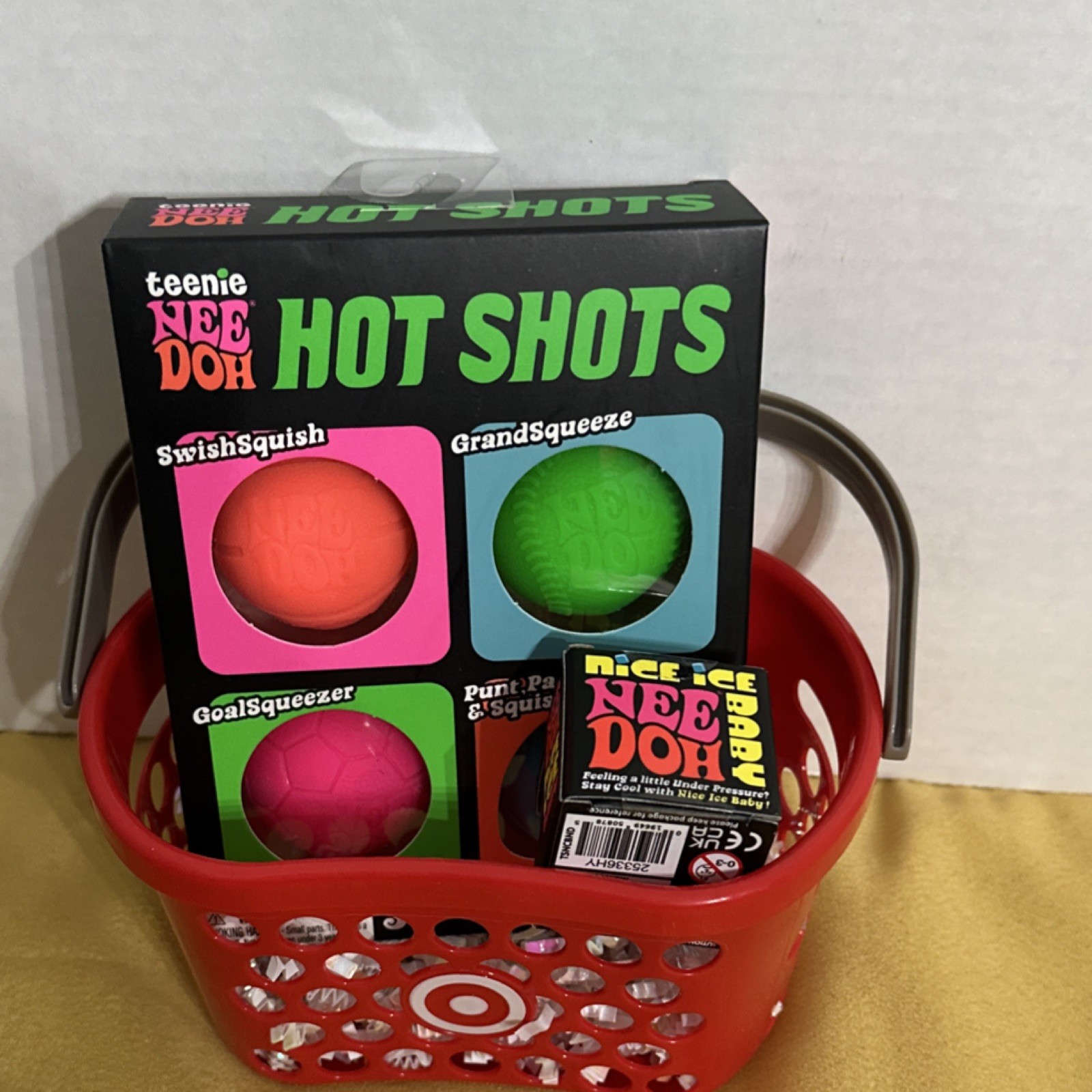 🔥🔥🔥Schylling Nee Doh Hot Shots & Nice Ice Baby Squeeze Toys 25100NAB 25336HY