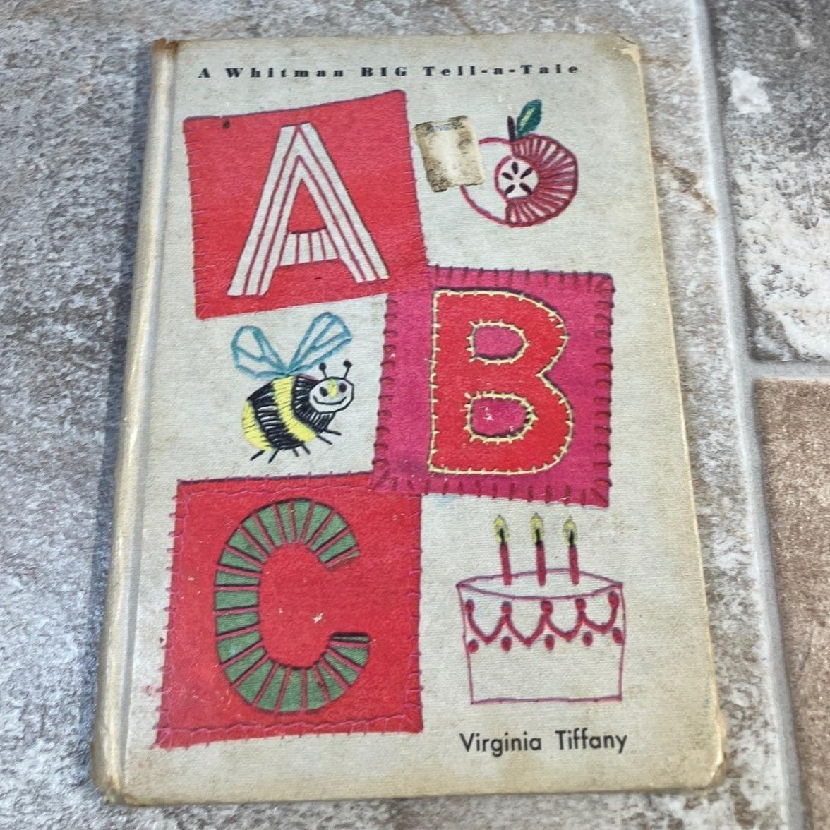Whitman Big Tell a Tale ABC Book Virginia Tiffany 1967 Vintage Childrens