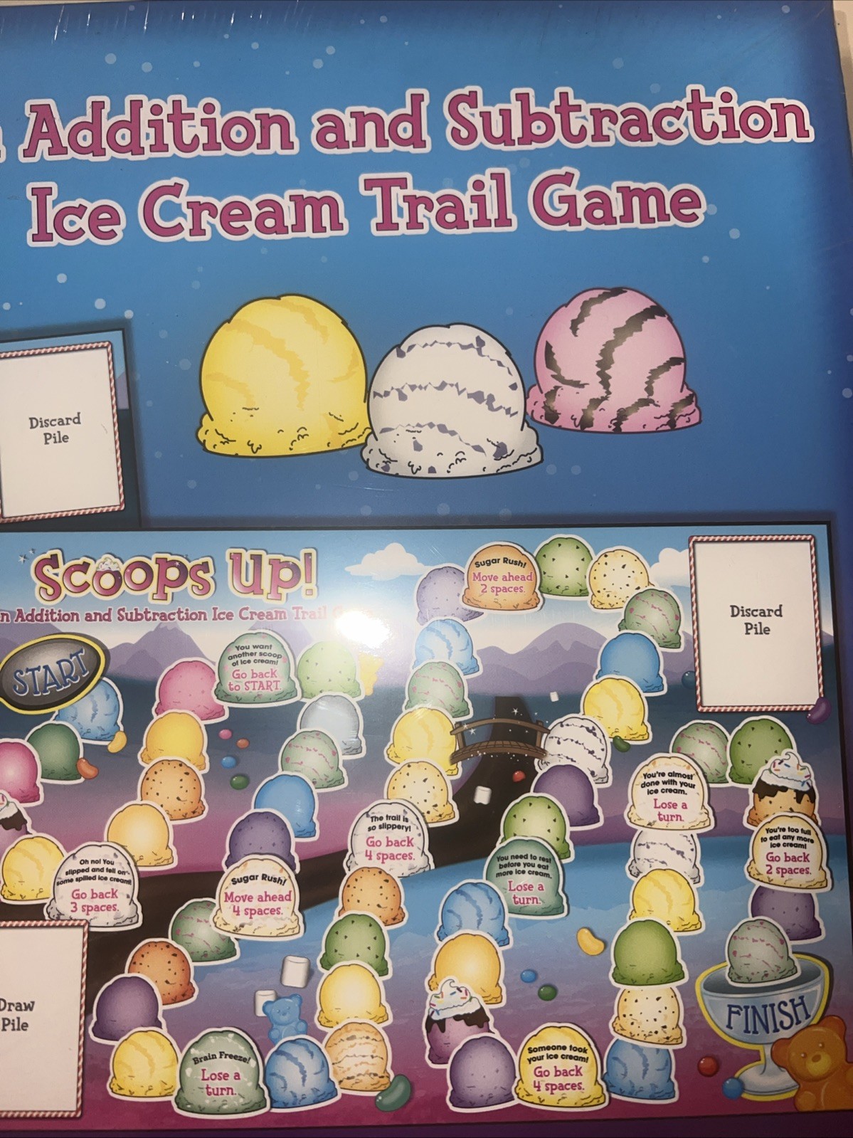 Really Good Stuff Scoops Up! Addition and Subtraction Game Ages 5 + New