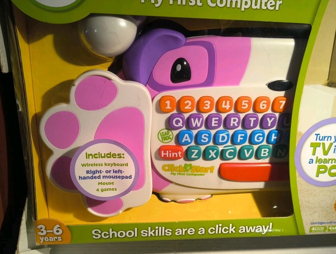 LeapFrog Clickstart My First Computer Wireless Keyboard NEW & SEALED Educational