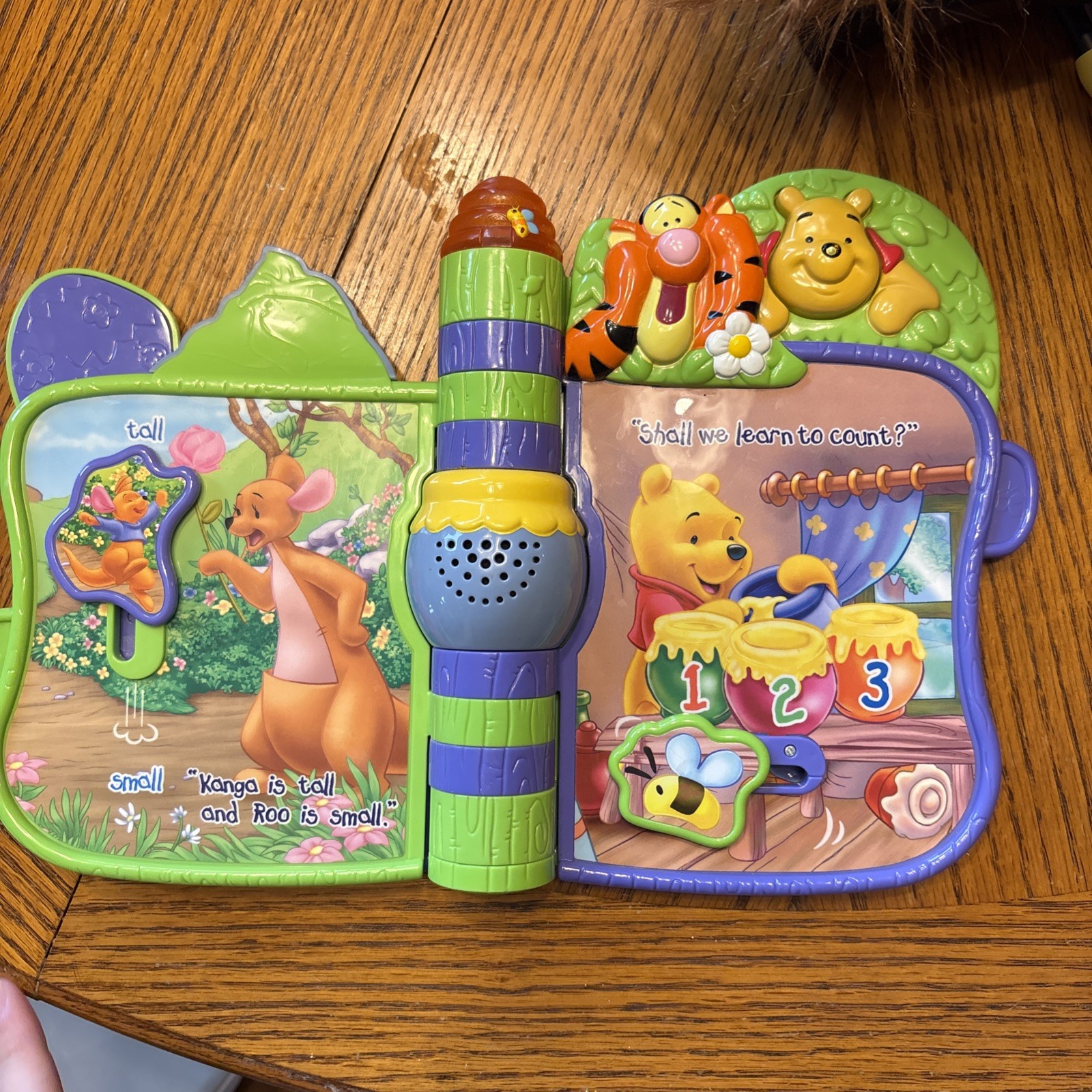 VTech Disney Winnie The Pooh Slide N Learn Storybook Electronic TESTED & WORKS!!