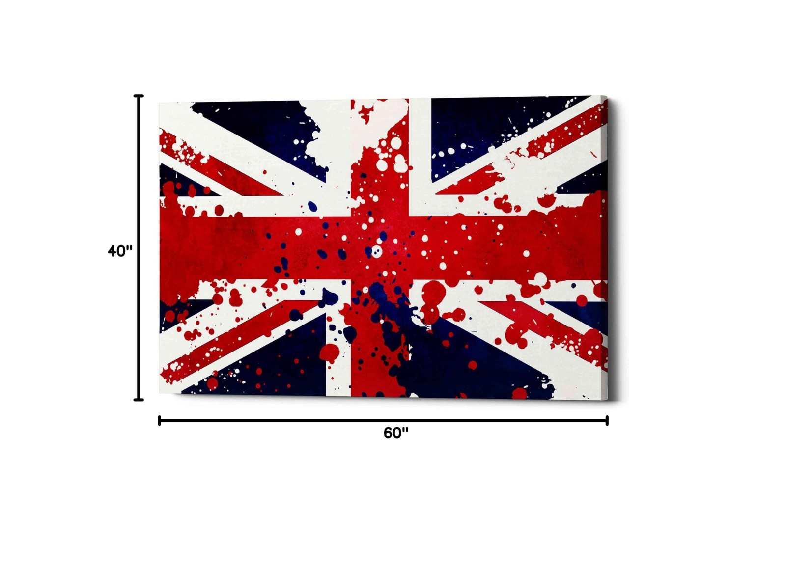 Epic Graffiti ‘United Kingdom’ Canvas Wall Art, 60″x40″ 40L” x 60W”
