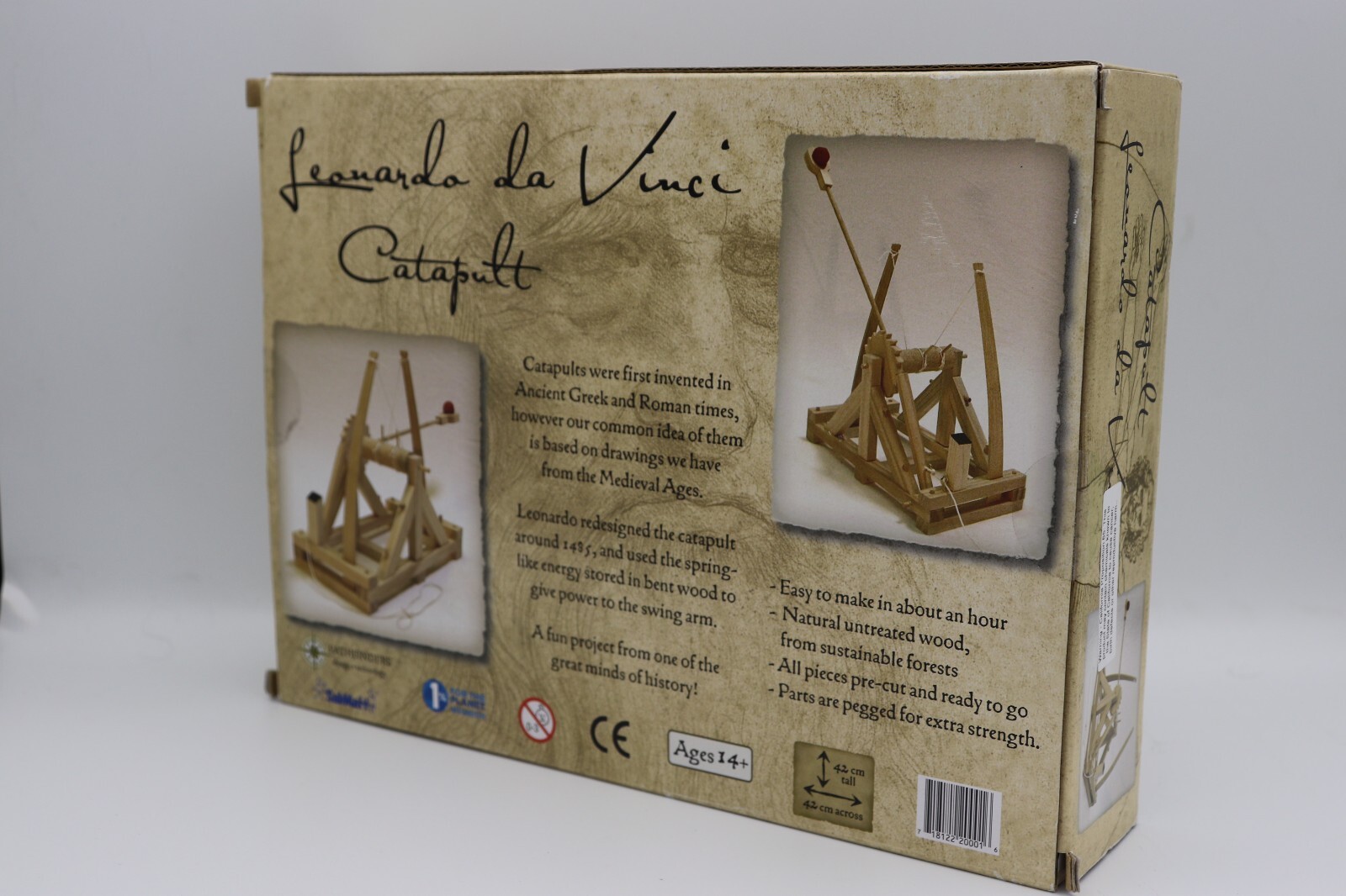 Leonardo da Vinci Catapult Toy Wooden Model Building Kit Age 12+ Pathfinders NEW