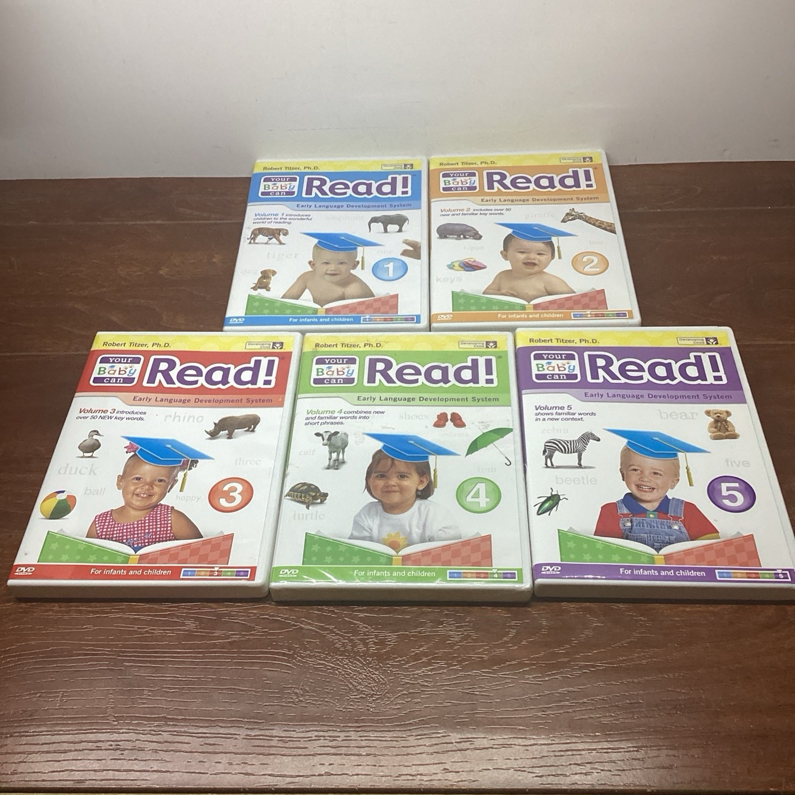 YOUR BABY CAN READ EARLY LANGUAGE INTERACTIVE DEVELOPMENT SYSTEM 1-5 DVD SET