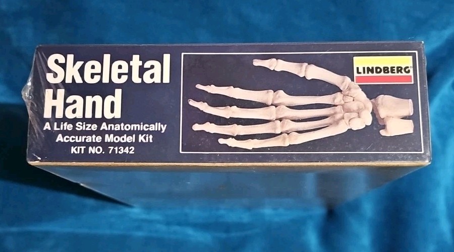 1991 Lindberg Skeletal Hand Life Size Model Kit Prop Or Educational NEW SEALED