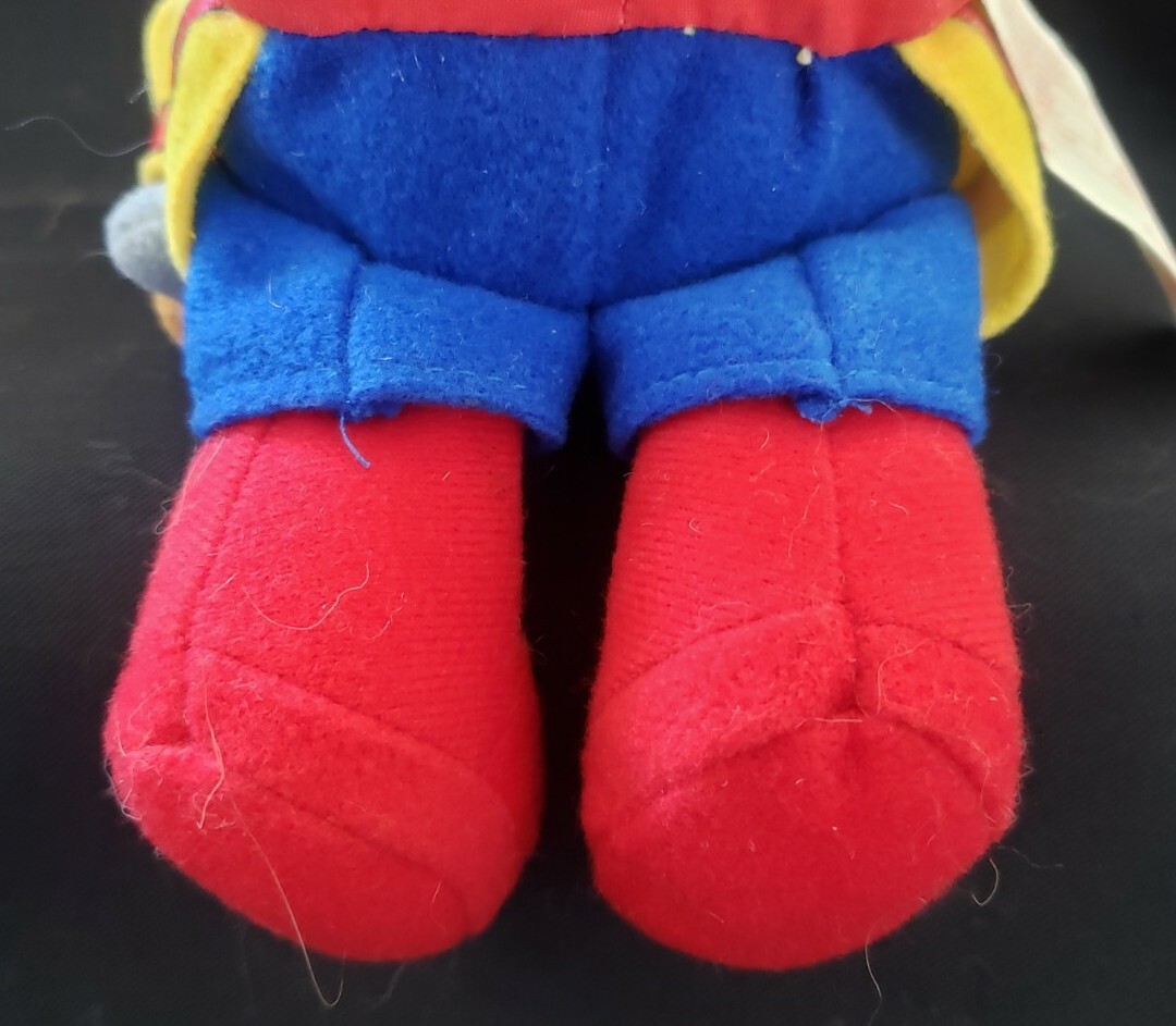 SoftPlay Plush Fireman Bear’s Storybook, Teddy Bear w/Cloth Backpack Book, 2002