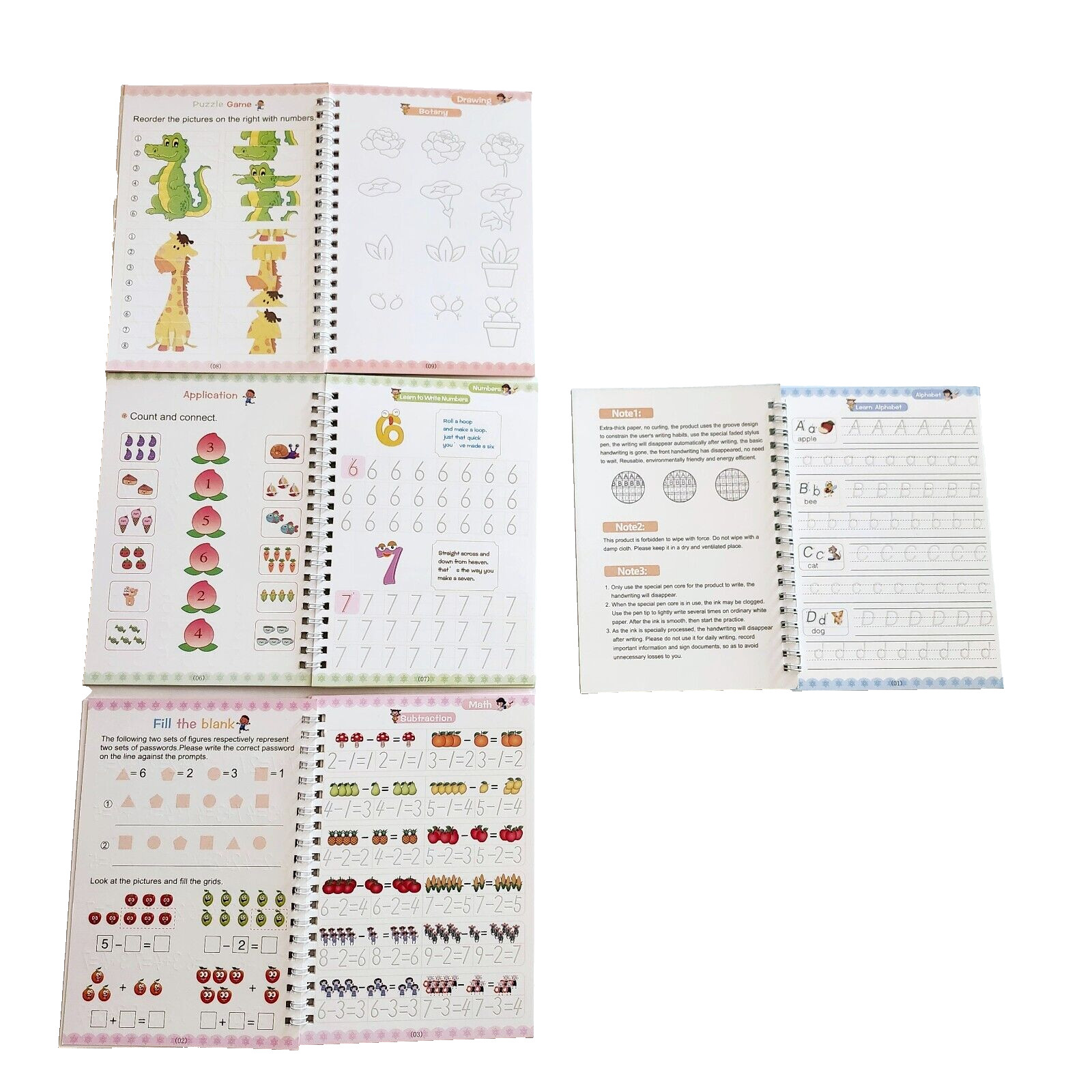 Kids Learning Activity Books Math & Numbers & ABCs Children’s Kids Educational