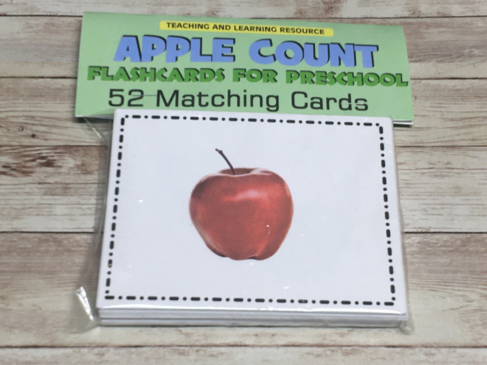 Apple Count 1 – 20 – Cards for Learning Center 52 Matching Cards