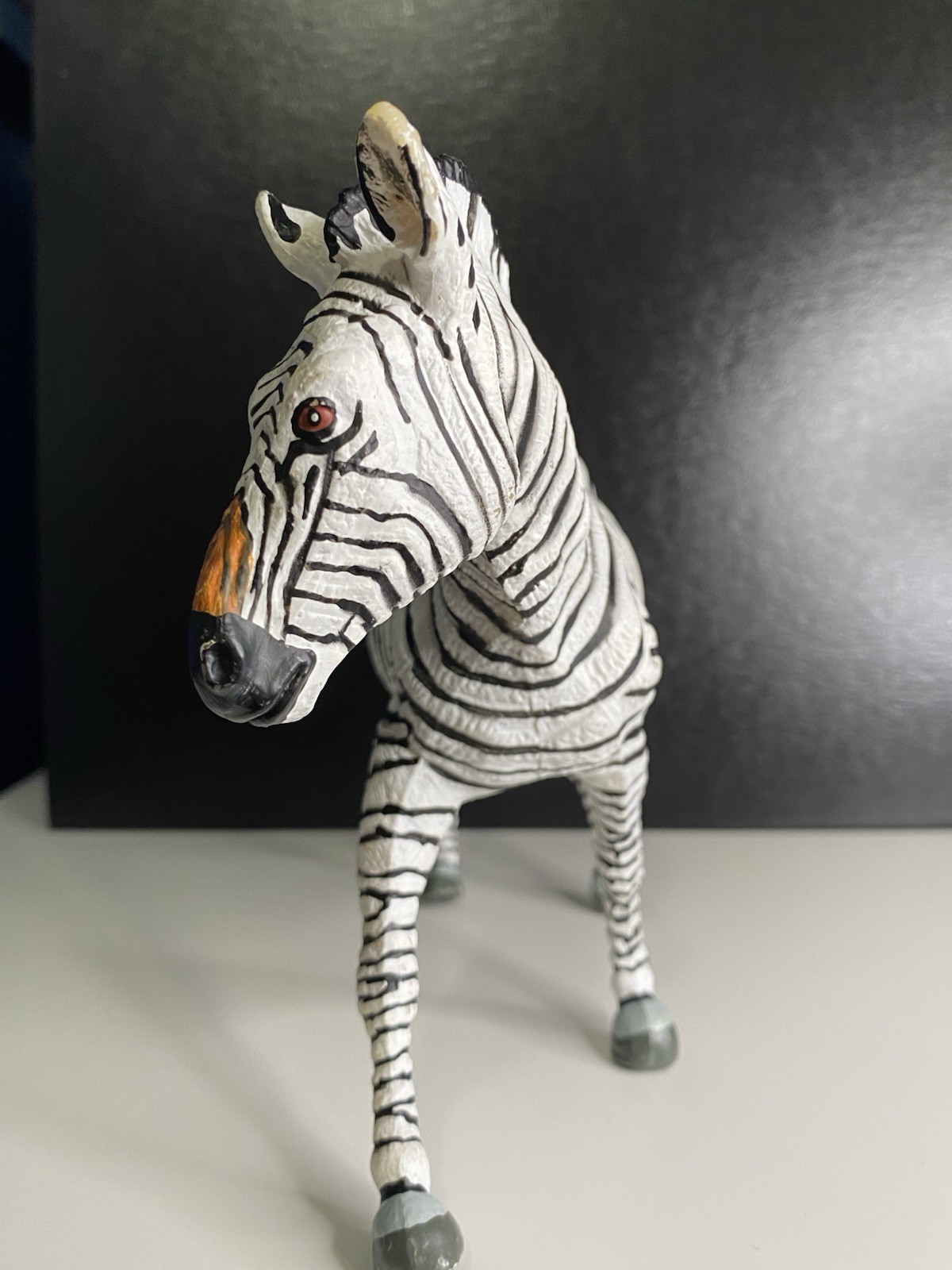 Safari Ltd. Vintage 1993 Zebra Figures Figurine Toy Realistic 7 Inch Animal Vtg