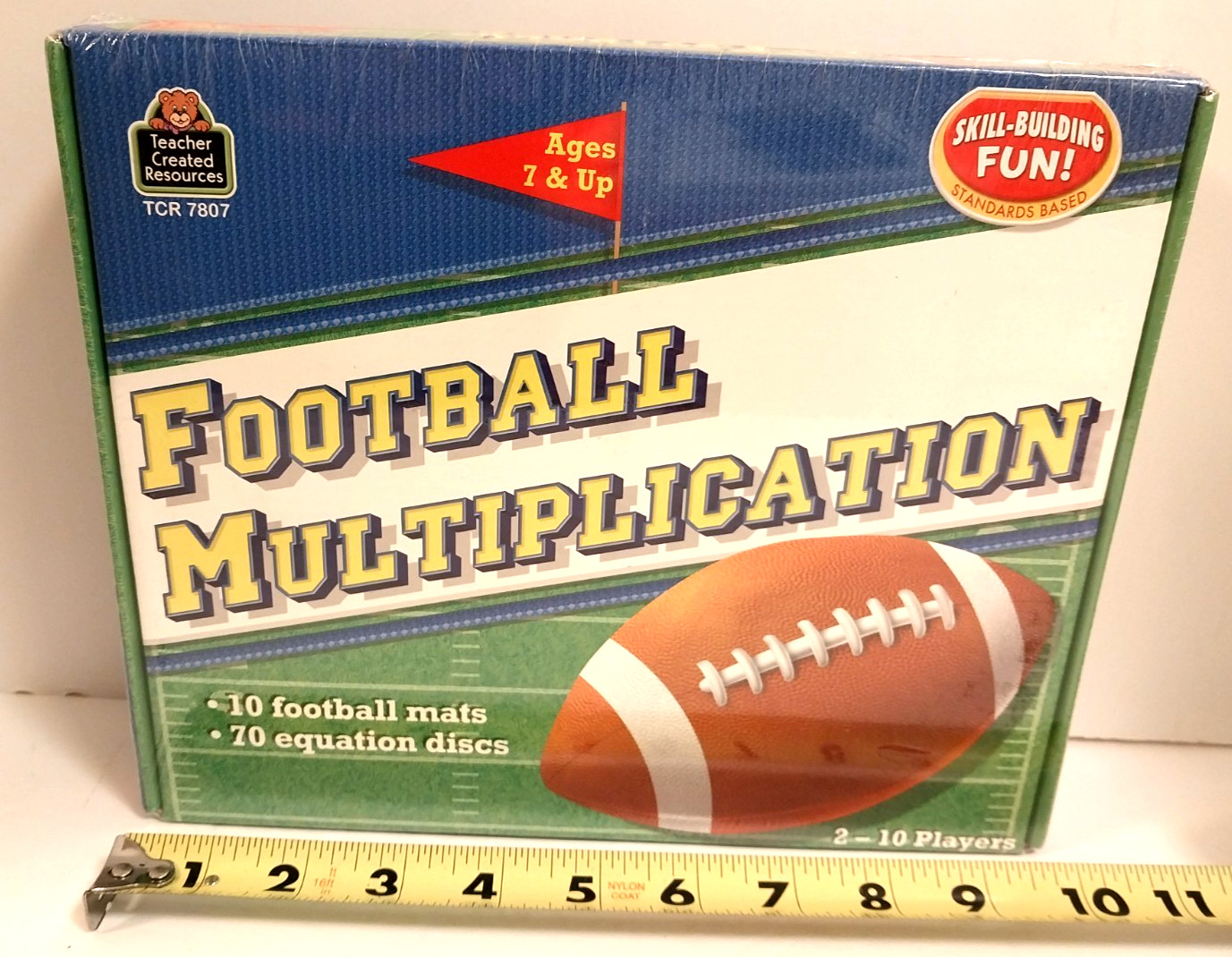 Teacher Created Resources : Football Multiplication Bingo Game 2-10 Players New