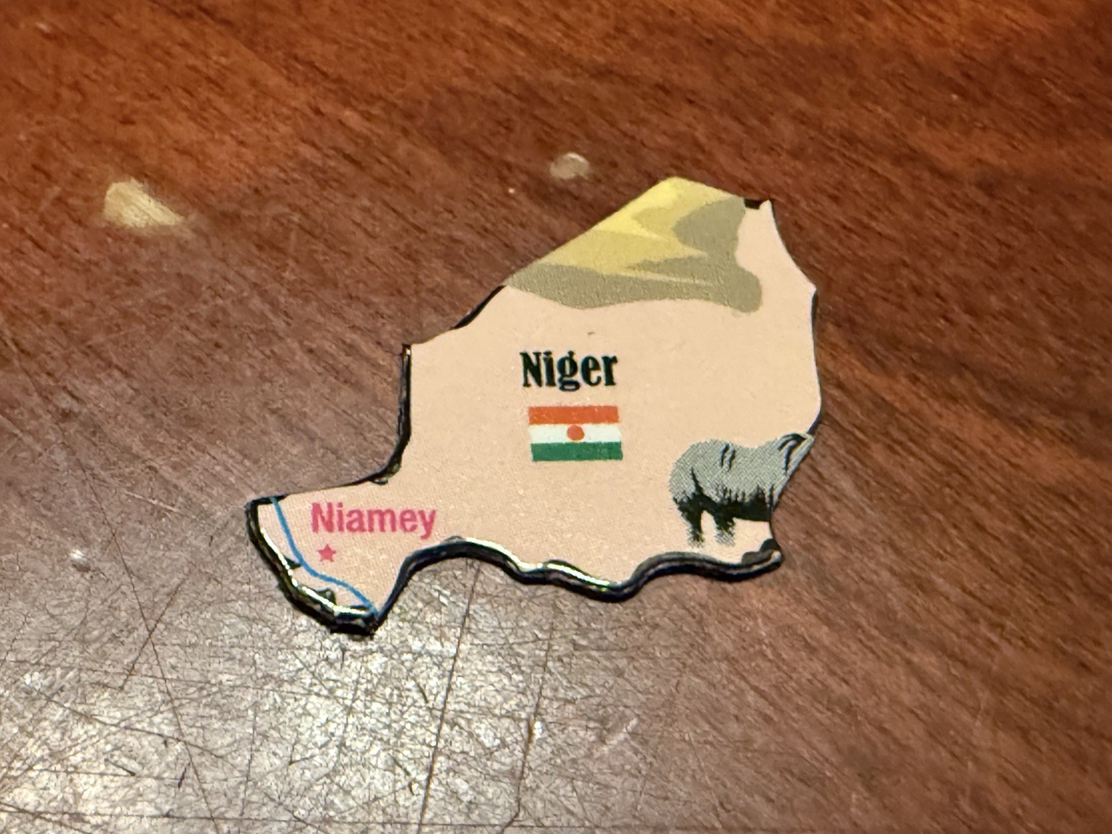 Ata-Boy Magnetic World Map Play-n-Learn Niger