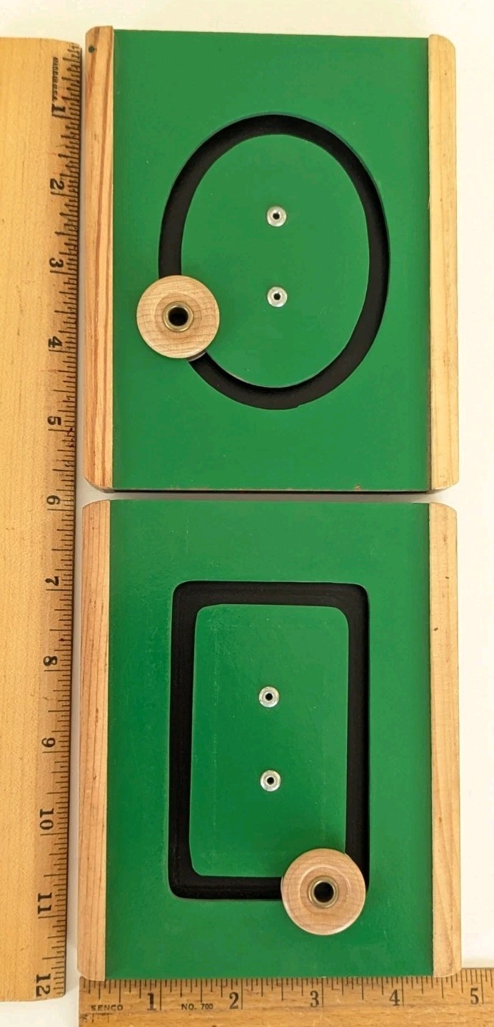 TAG Think And Grow Motor Shapes Set Wood Montessori Style Learning Toy Preschool