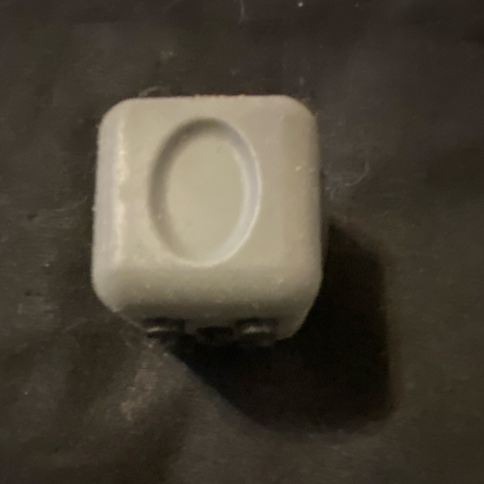 Gray 6-Sided Fidget Cube with Button, Roller, Joystick Mechanisms for Ages 8+