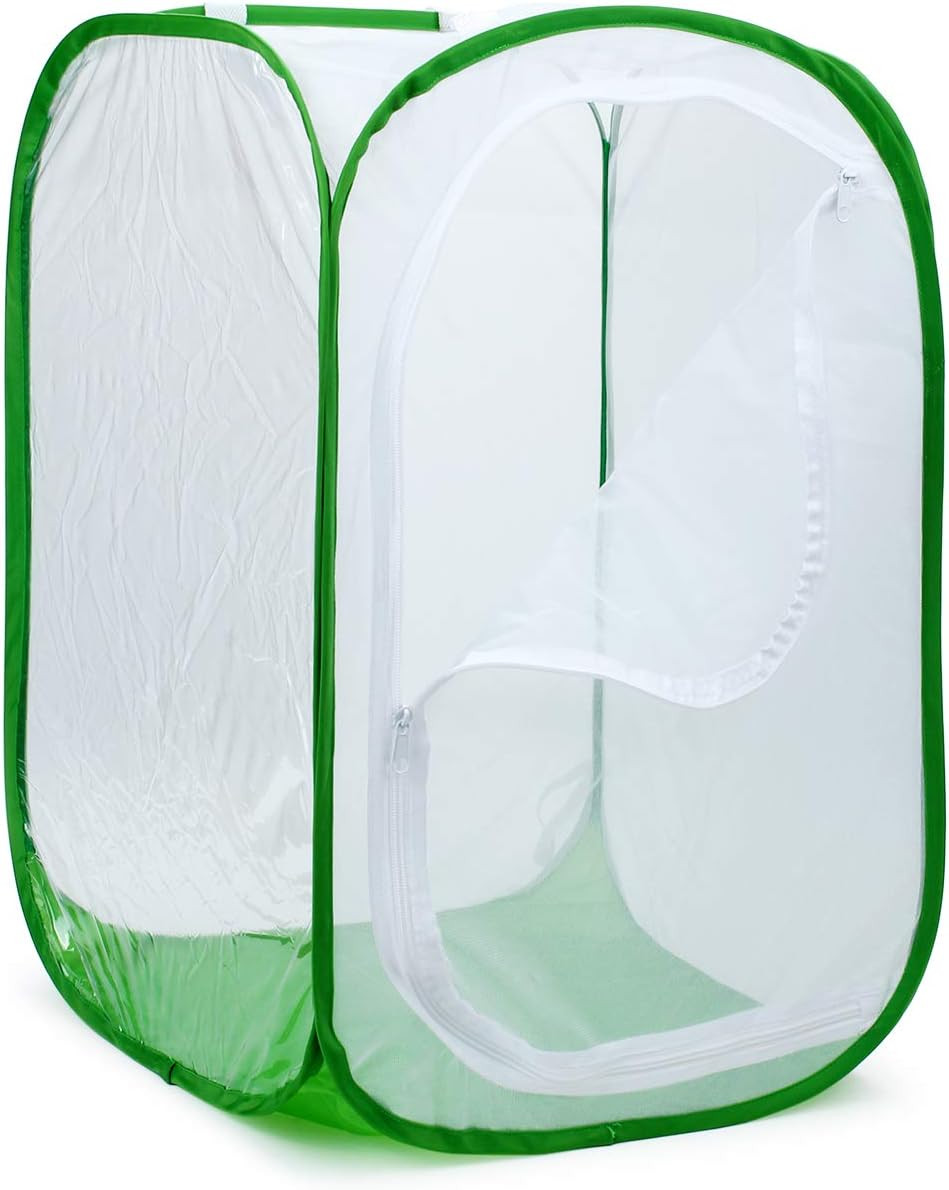 36″ Large Monarch Butterfly Habitat, Giant Collapsible Insect Mesh Cage Terrariu