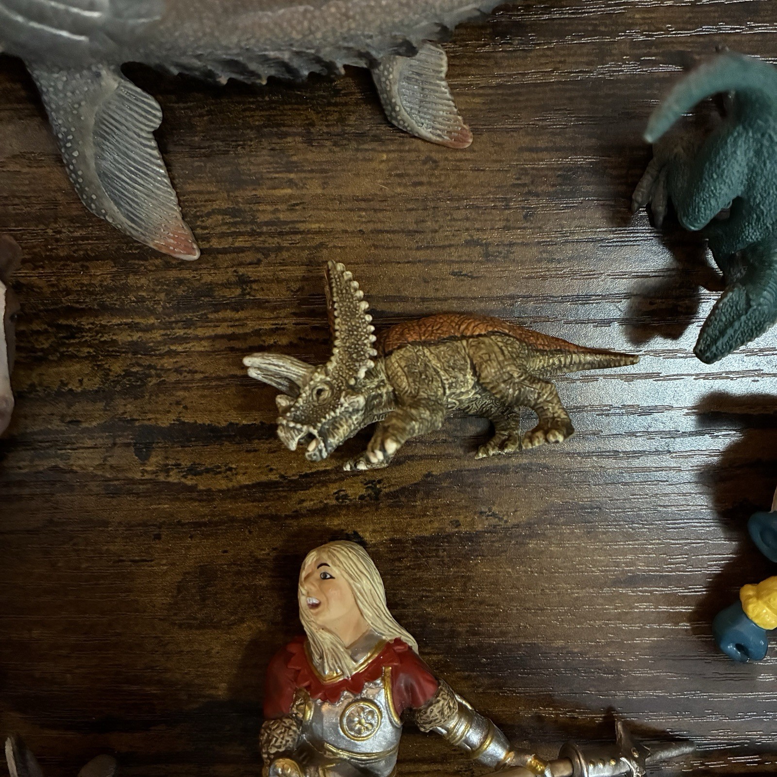 Schleich Figure Lot Animals Knight Dinosaurs Smurfs 1978 2012 Horse Saddle Zebra