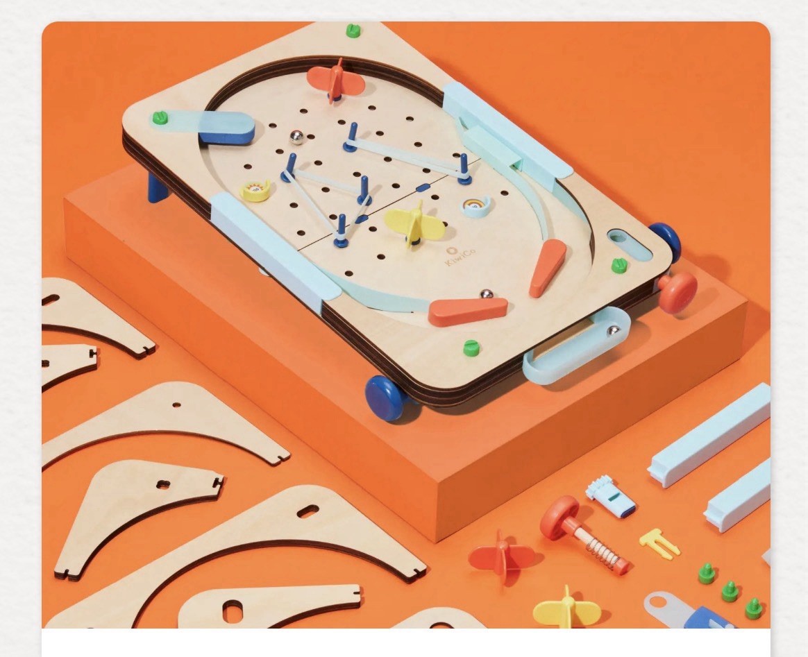 KiwiCo Crate Build Desktop Pinball Machine Educational Craft Kids Teens