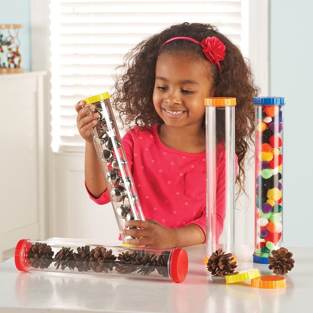Science Fundamentals Kit 12 Inch Clear Sensory Tubes for Kids Age 2 and Up