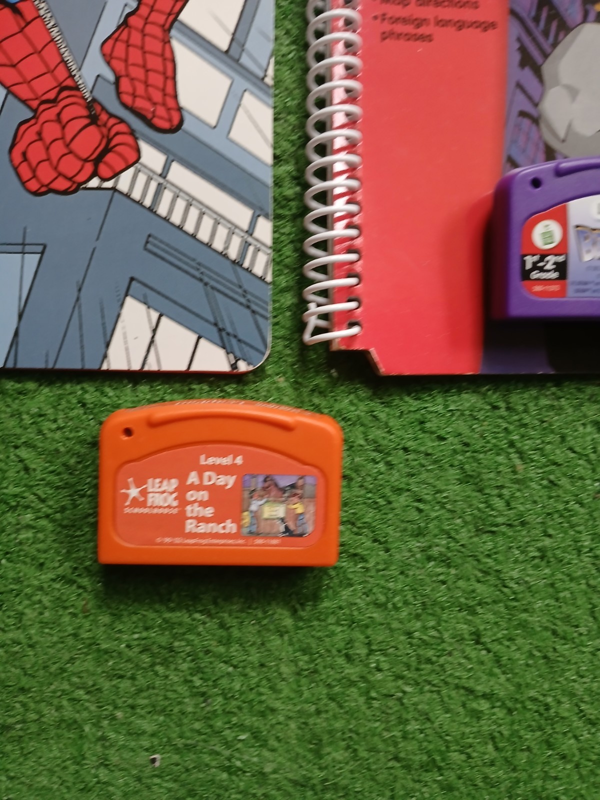LOT OF 9 LEAPFROG LEAP PAD GAME CARTRIDGES SPIDER-MAN,BATMAN + READ