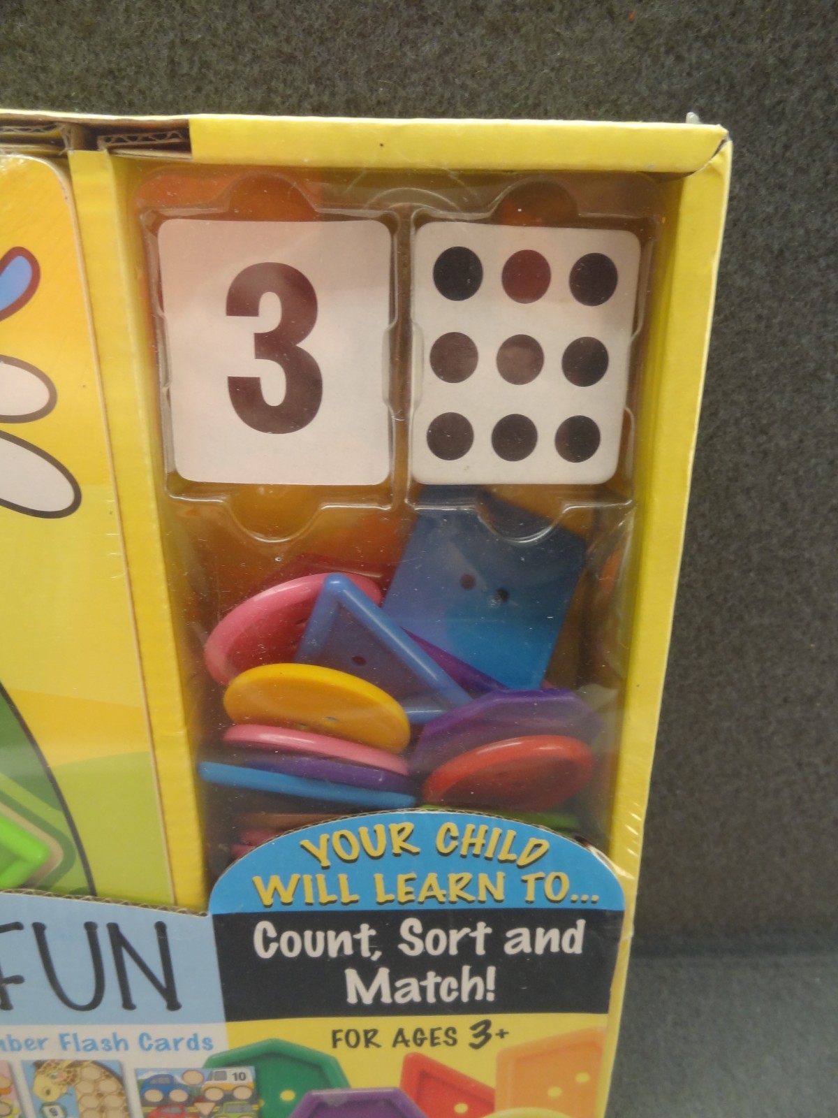NEW Melissa & Doug Big Button Number Fun Play Set Count Sort Match Games 4319