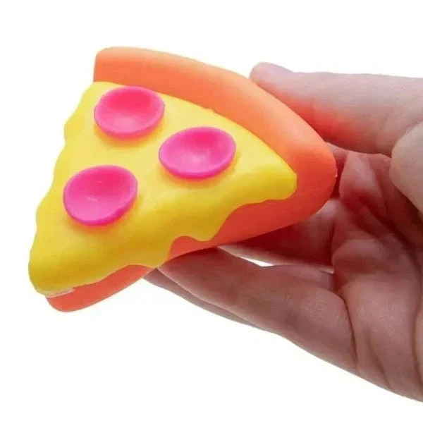 New Rare Squeezza Pizza Nee Doh Squeeze Fidget Toy Pink Crust Usa Free shipping
