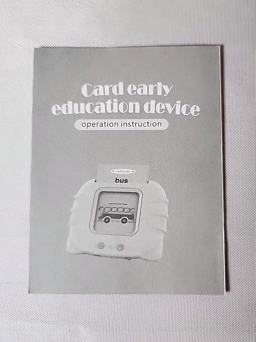 New Happy World Flash Cards Early Learning Device Builds Vocabulary, Imagination