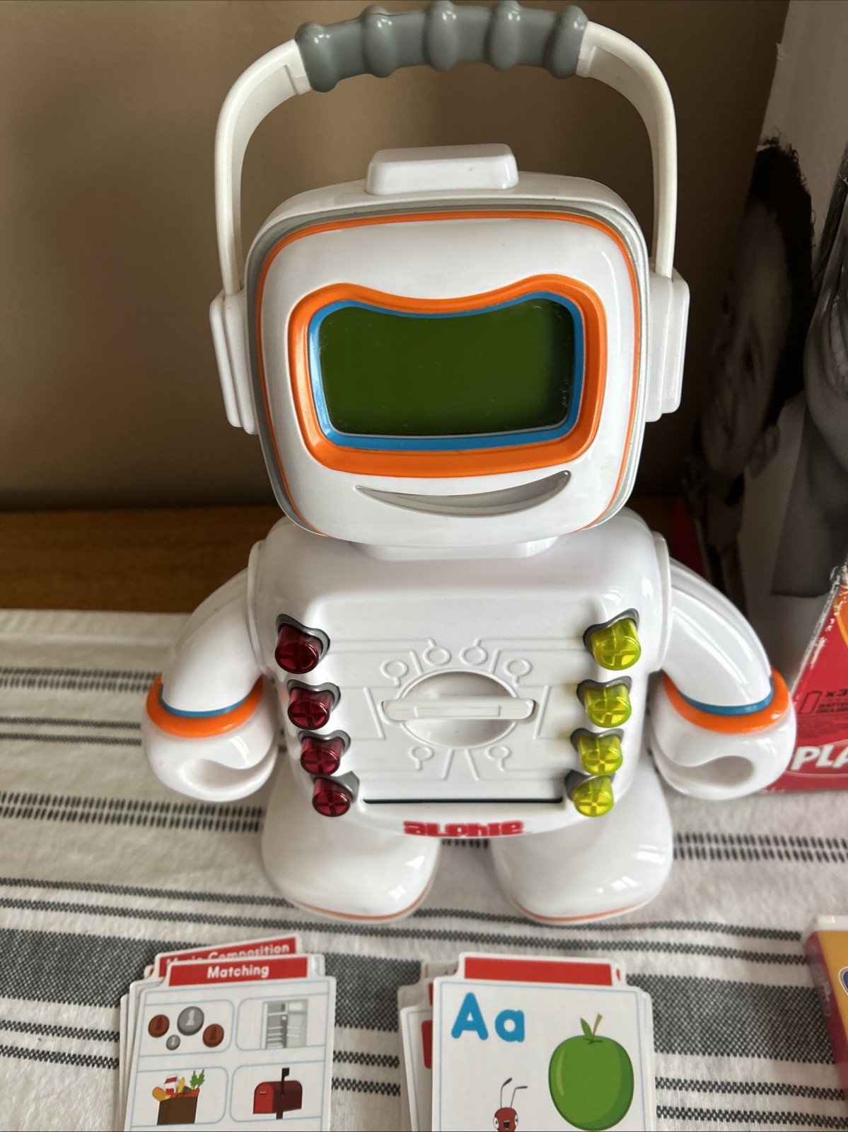 Playskool Alphie Interactive Learning Talking Robot With Over 40 Cards Works