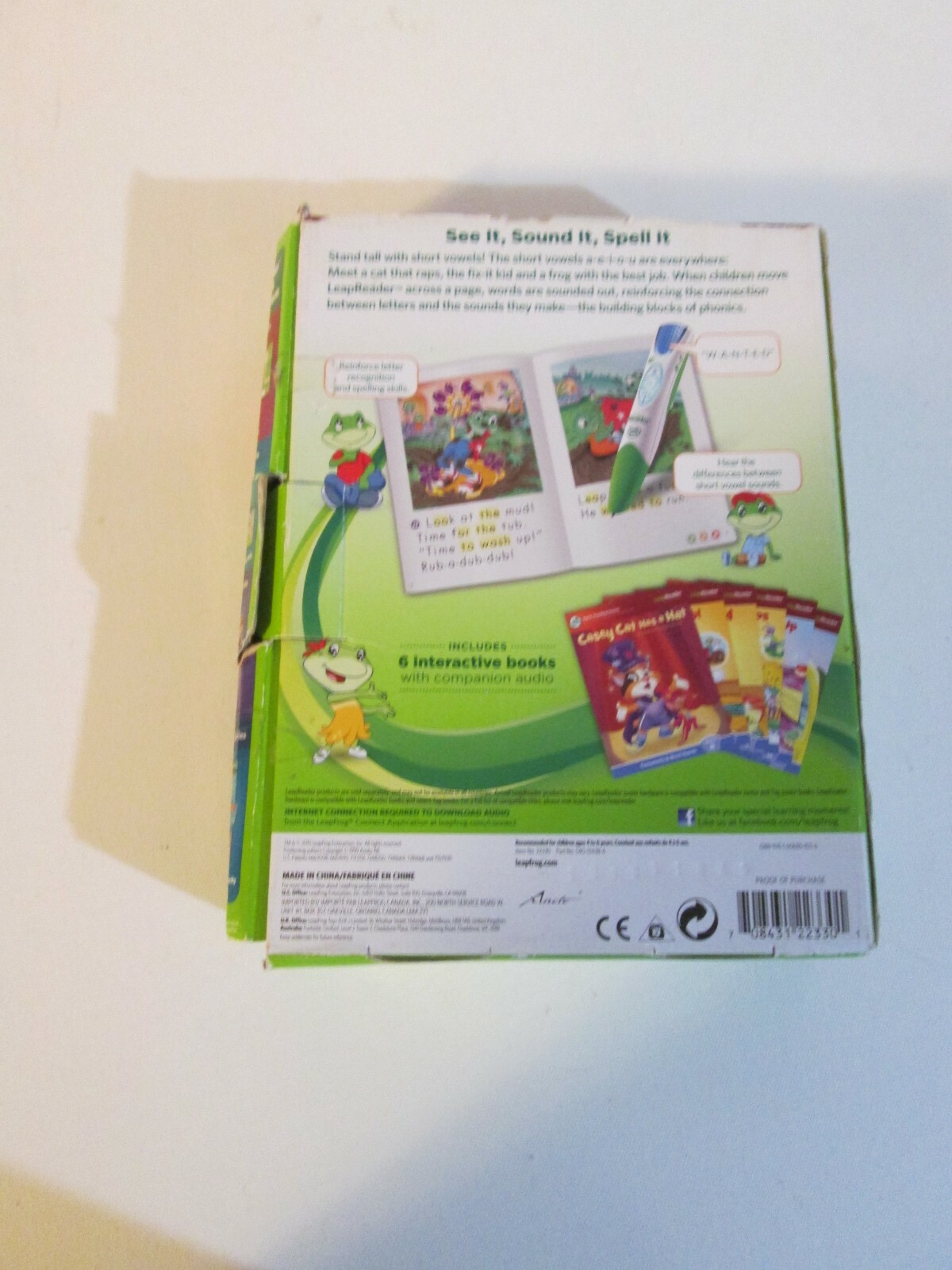 Leapfrog Tag System Learn To Read Book Set 1 Short Vowels 6 Books 4-7 Years NEW