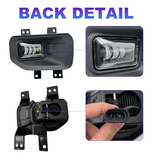 LED Fog Lights Compatible with 2015 2016 2017 Ford F150 Fog Lamps Assembly