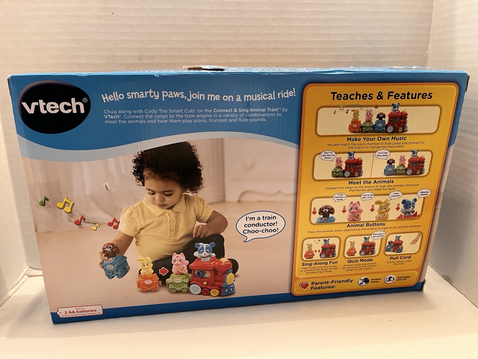 VTECH Connect & Sing Magical Engine Animal Train 100 Songs Sound 1.5-4 Years NEW