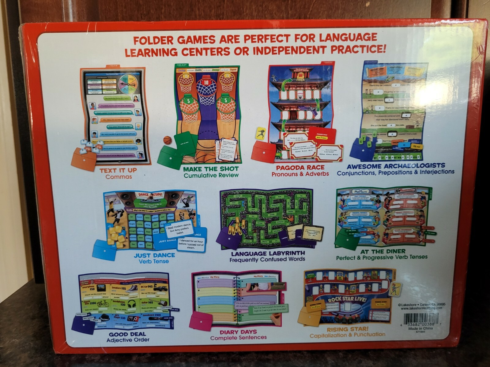 Lakeshore Grammar Writing Skills Practice Activities Folder Games Grades 4 5