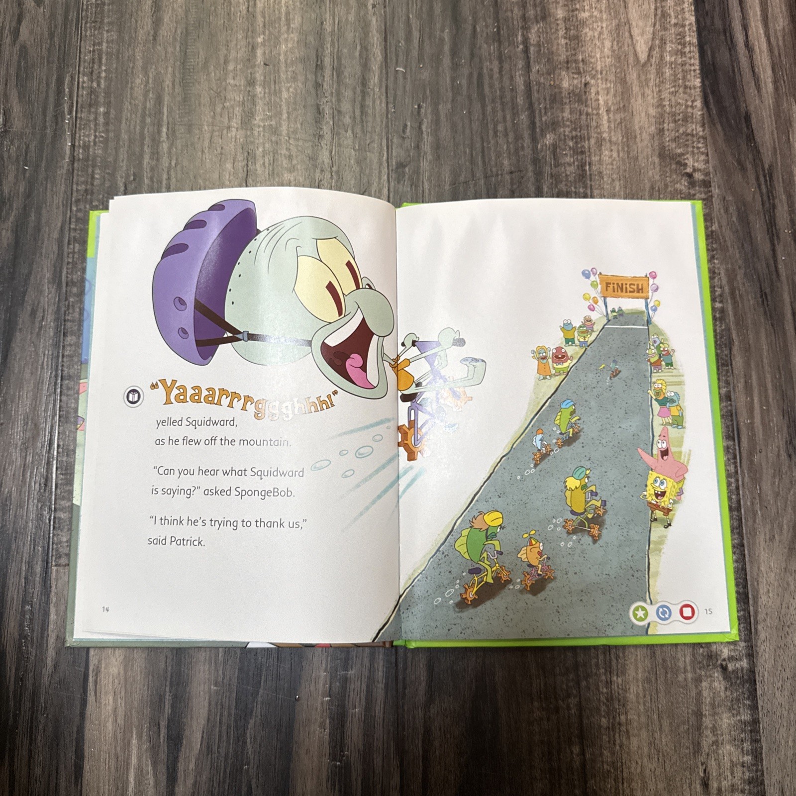 LeapFrog Tag, LeapReader book — SPONGEBOB SQUAREPANTS: TOUR de BIKINI BOTTOM