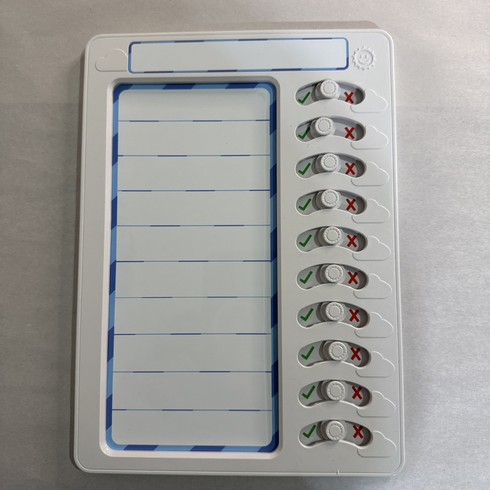 Magnetic Chore Chart w/Eraser for Kids – Daily Routine Visual Schedule Checklist