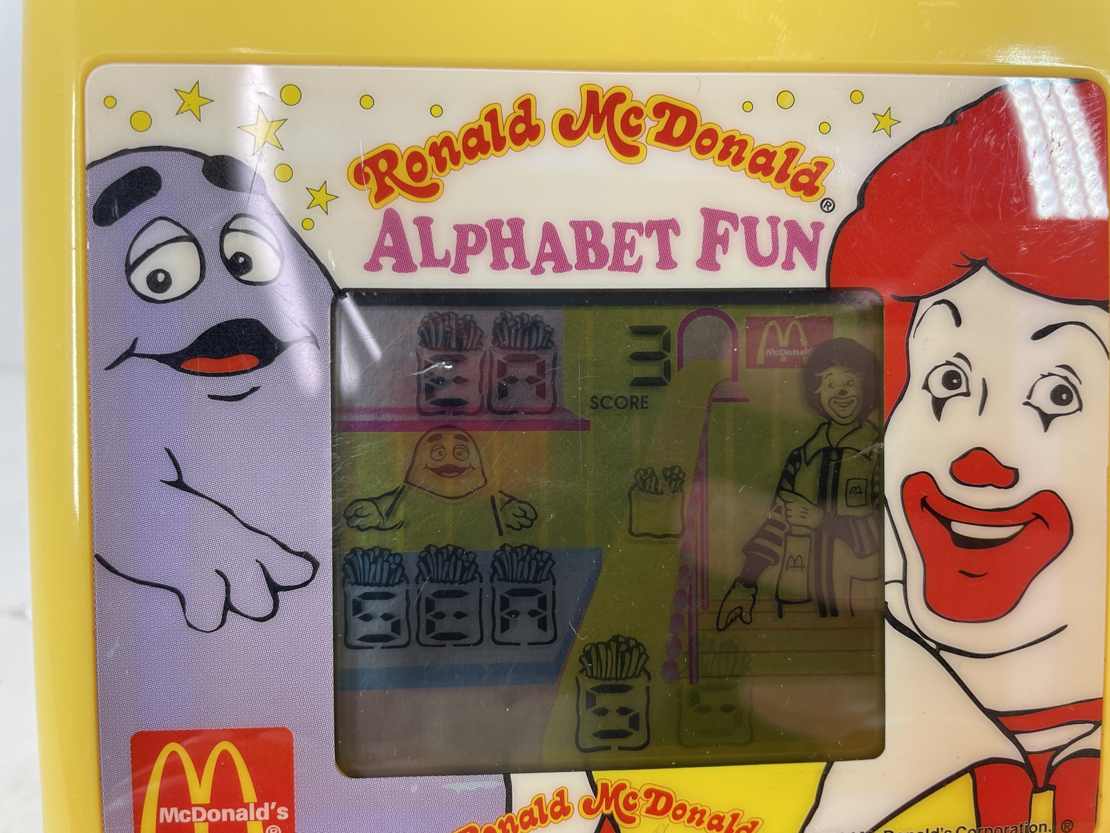VTG McDonalds Alphabet Fun Electronic Handheld Game Educational Toy WORKS