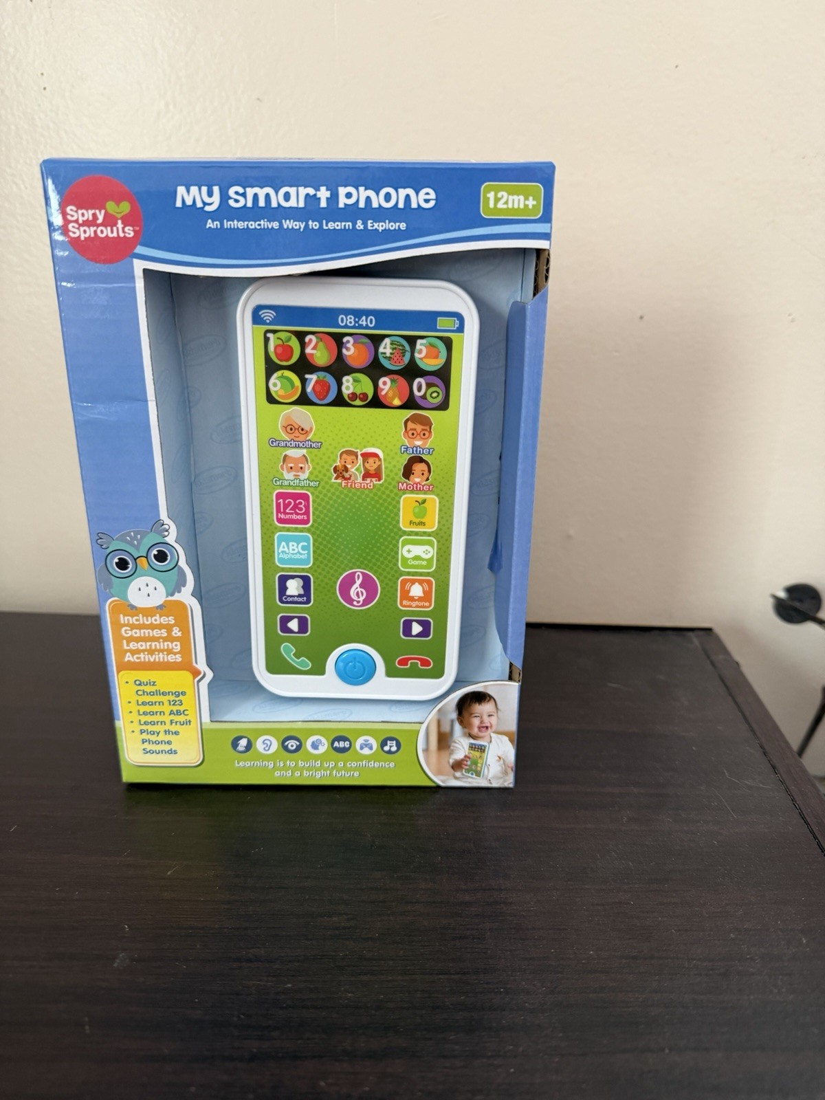Spry Sprouts My Smart Phone Interactive Electronic Learning Toy 12m+ Games