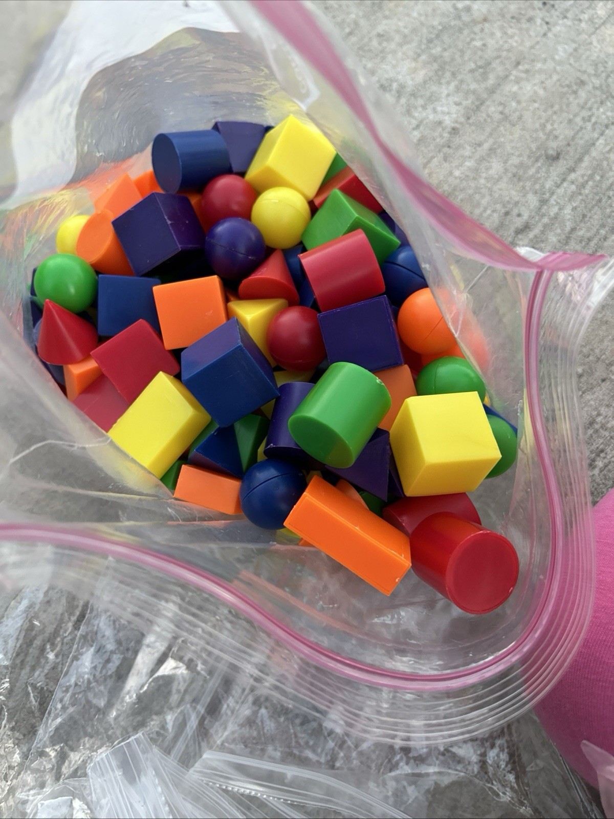 215+ 3D Plastic Geometric Shapes Blocks Math Teacher Manipulative Learning Toys