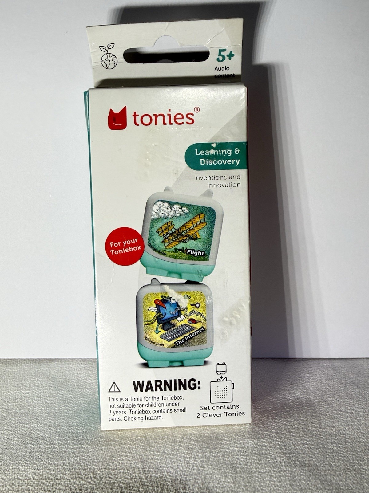 Tonies Inventions Flight & Internet Clever 2 Pack Audio Learning Kids