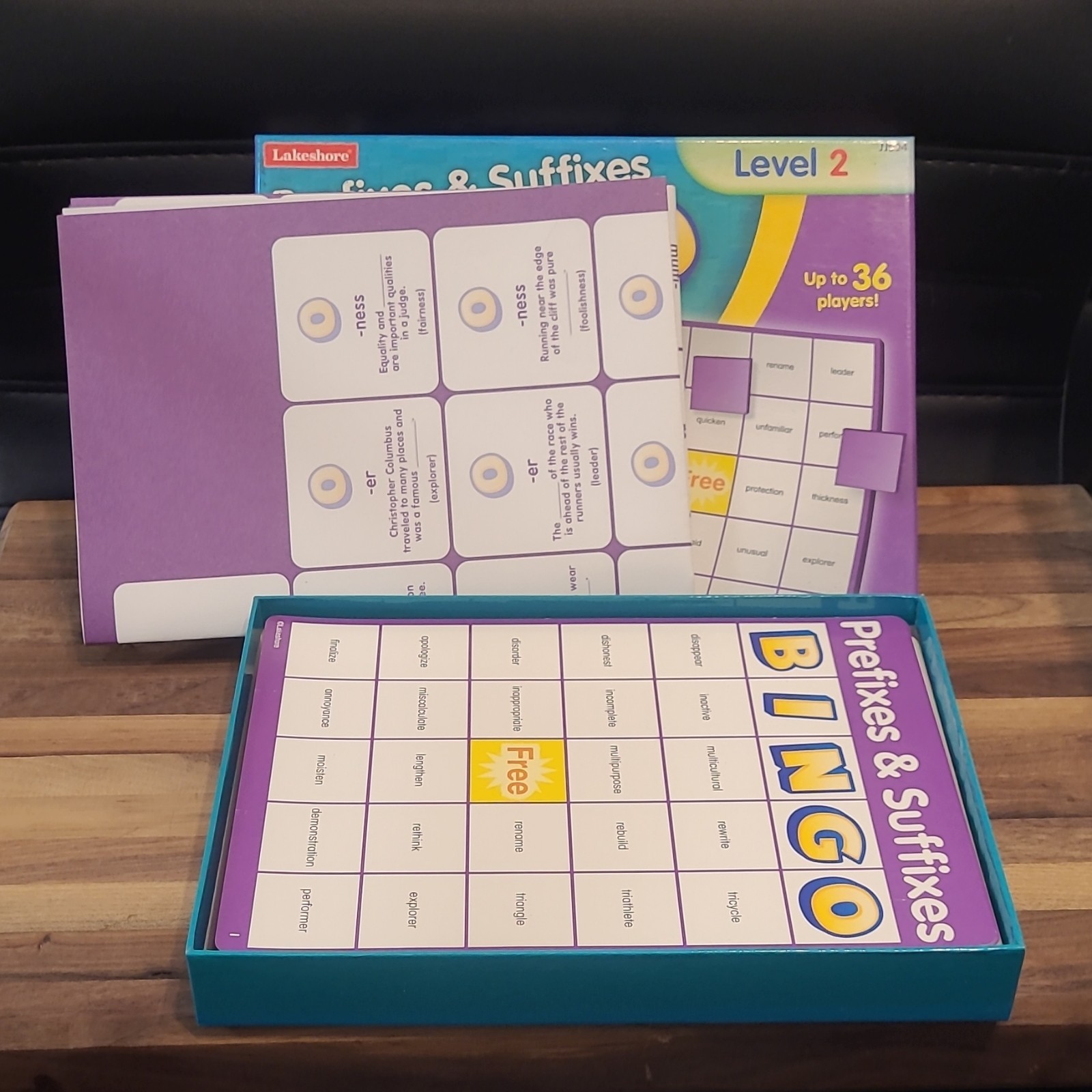 Lakeshore Prefixes & Suffixes Bingo Level 2 JJ994 Ages 9+ Age Level 8-11 Years