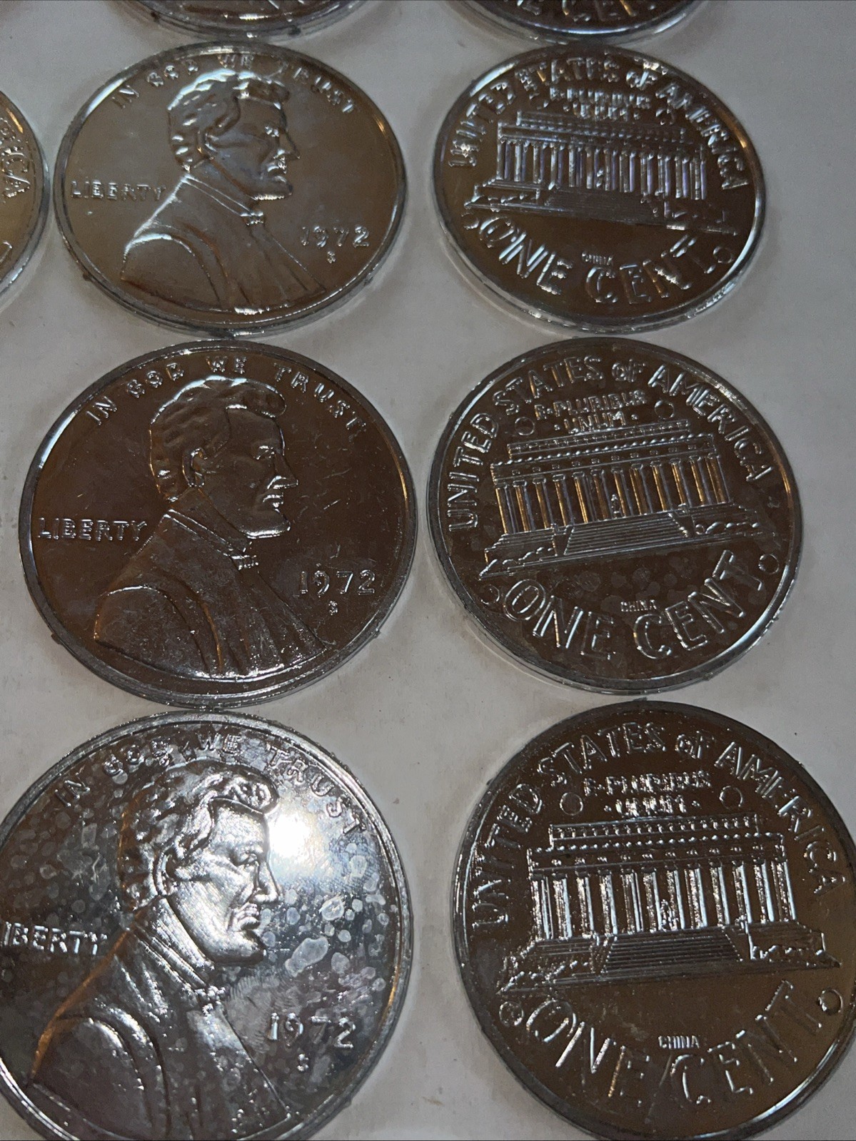 Manipulatives For Math. Play Coins – Oversized – Front And Back-31 Pieces